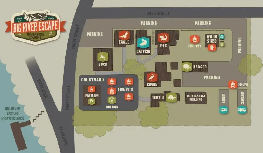 Two-Bedroom Chalet in Big River Escape Riverside Cabins Two-Bedroom Chalet in Big River Escape Riverside Cabins