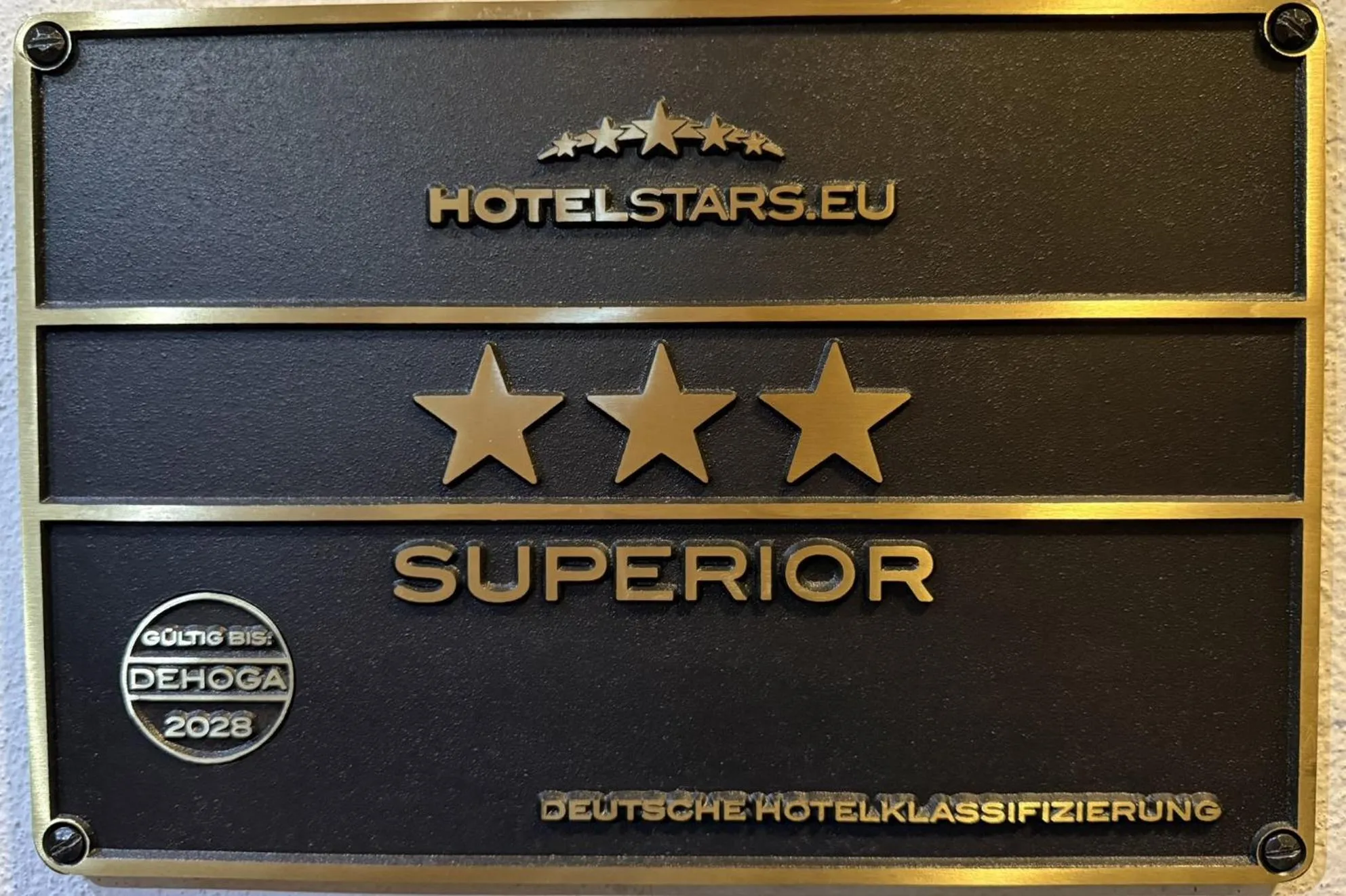 Certificate/Award in Klassik Hotel am Tor - 3 Sterne Superior direkt am Unteren Tor
