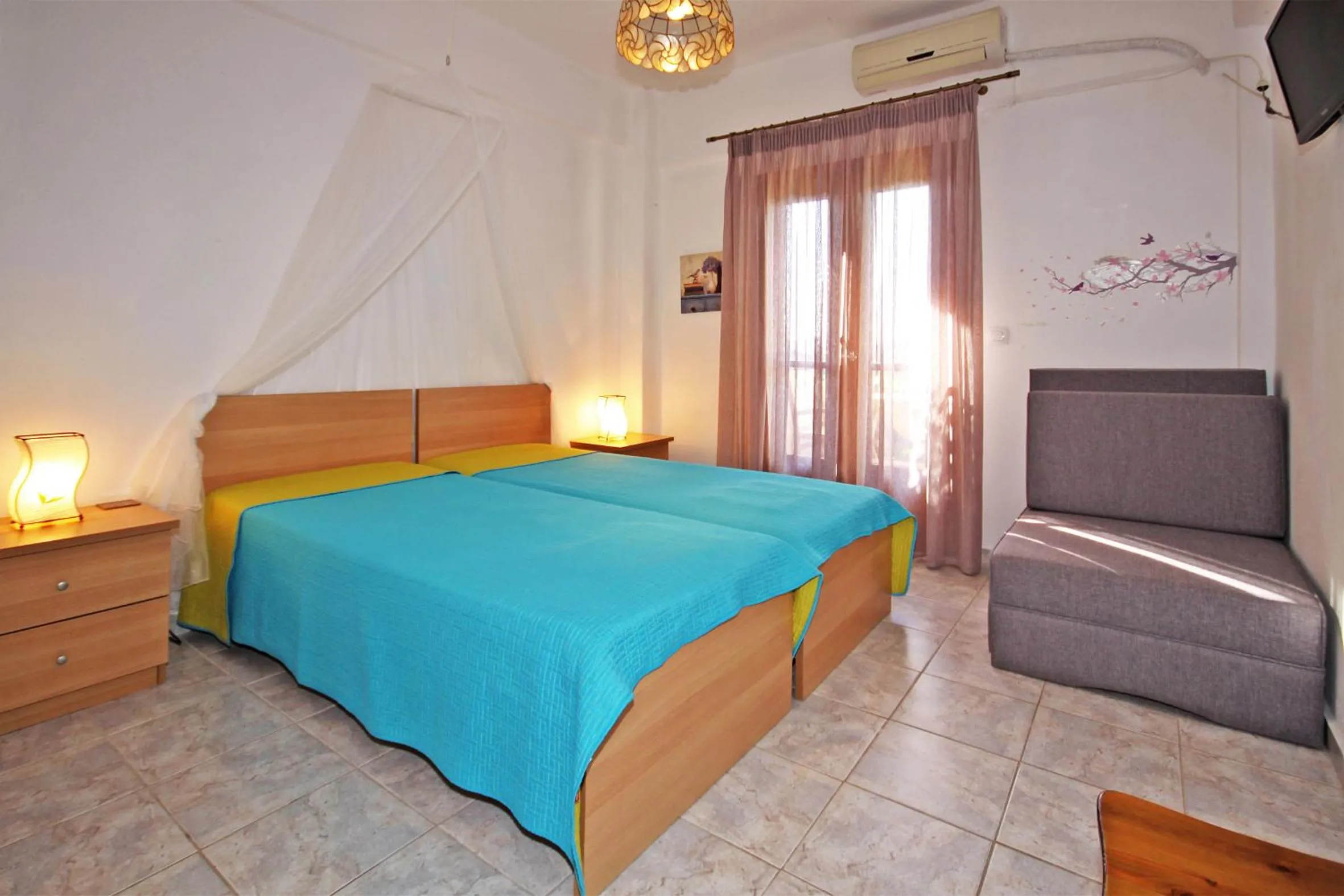 Bed in Villa Angela