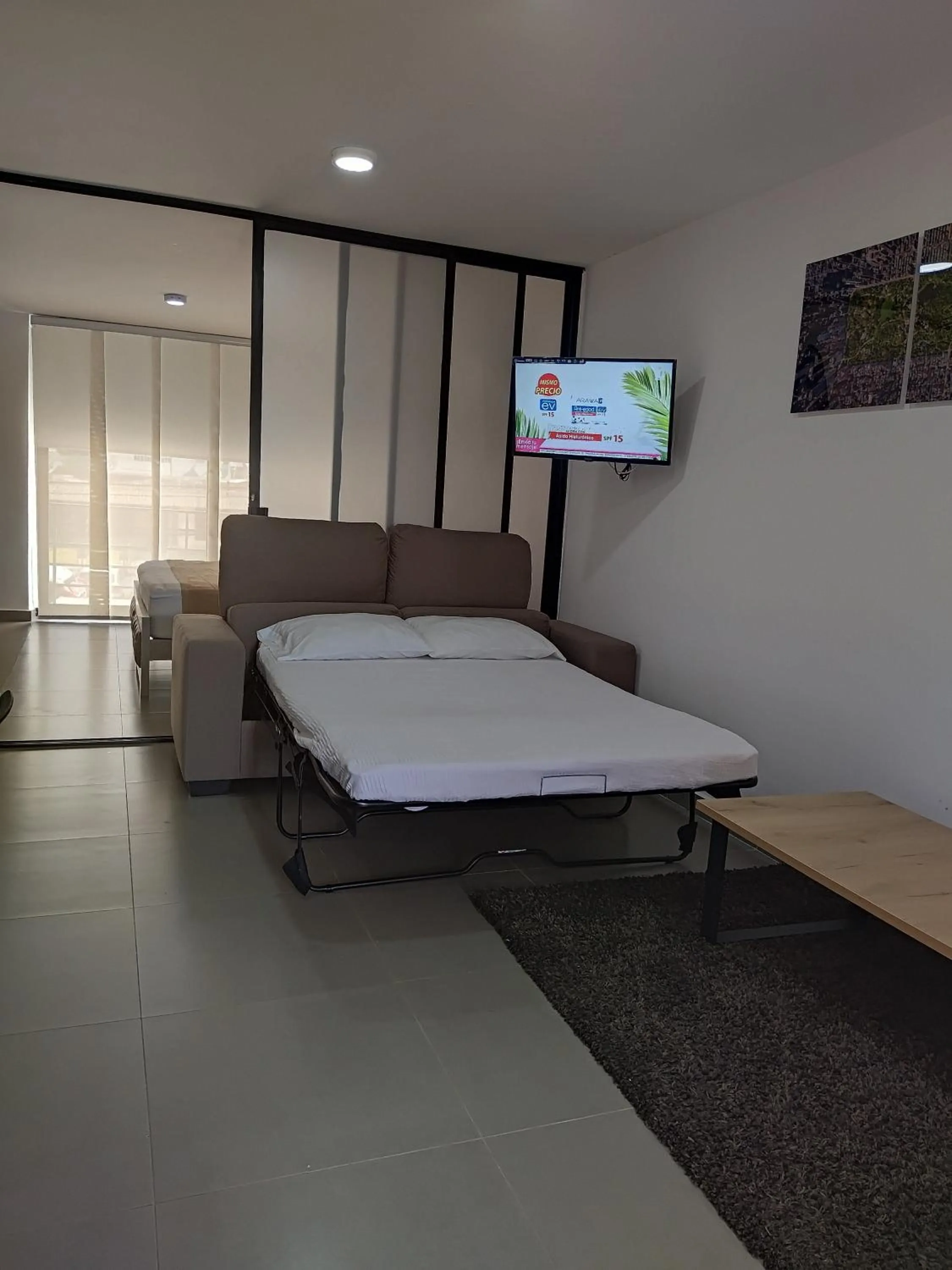 Bed in Berilo Deluxe Apartahotel