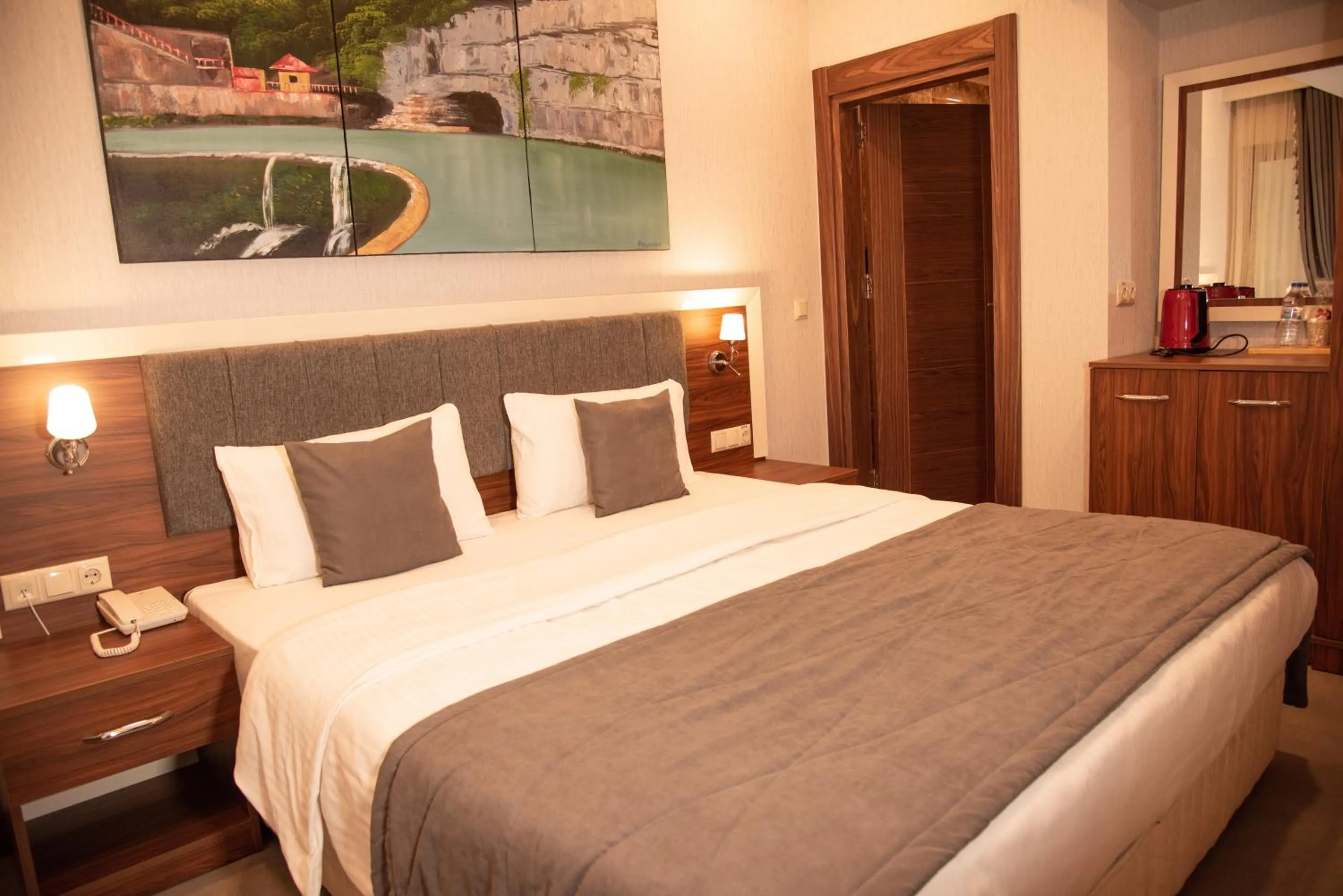 Bed in Deryaman Hotel Trabzon