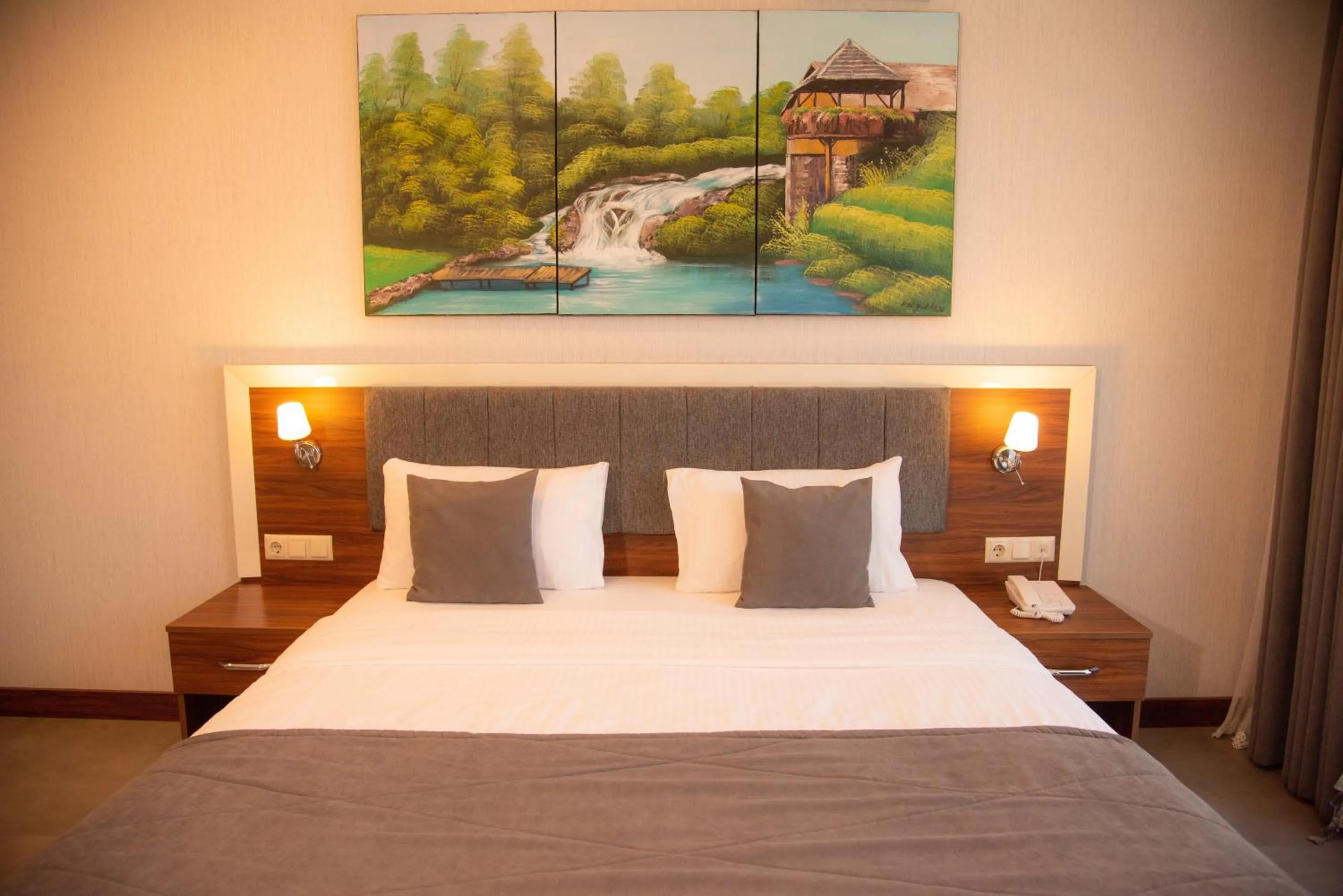 Bed in Deryaman Hotel Trabzon