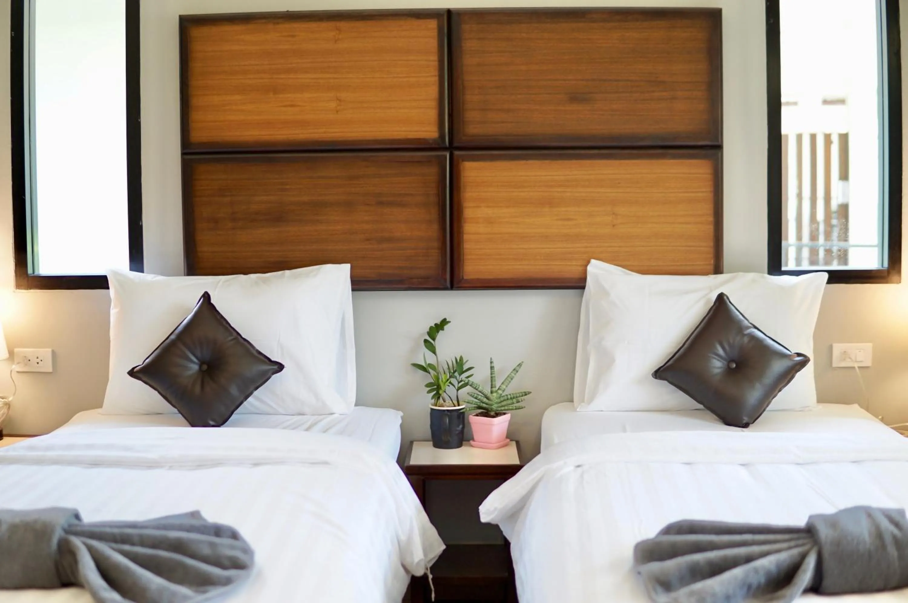 Twin Room with Garden View in Palm Scenery Resort