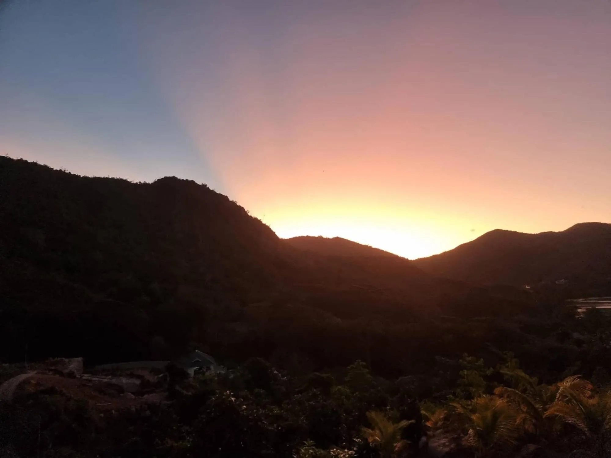 Sunset in Mirella Villa Ocean View Villa