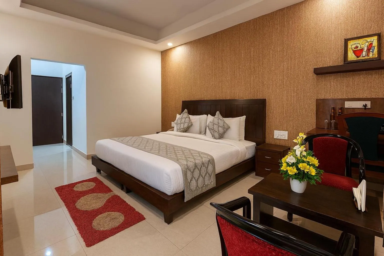 Bed in Hotel Zion Inn, Cantonment, Varanasi