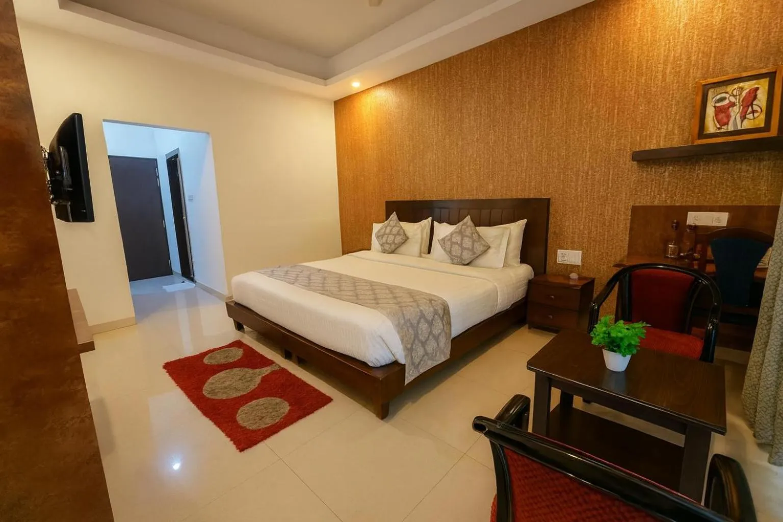 Bedroom, Bed in Hotel Zion Inn, Cantonment, Varanasi