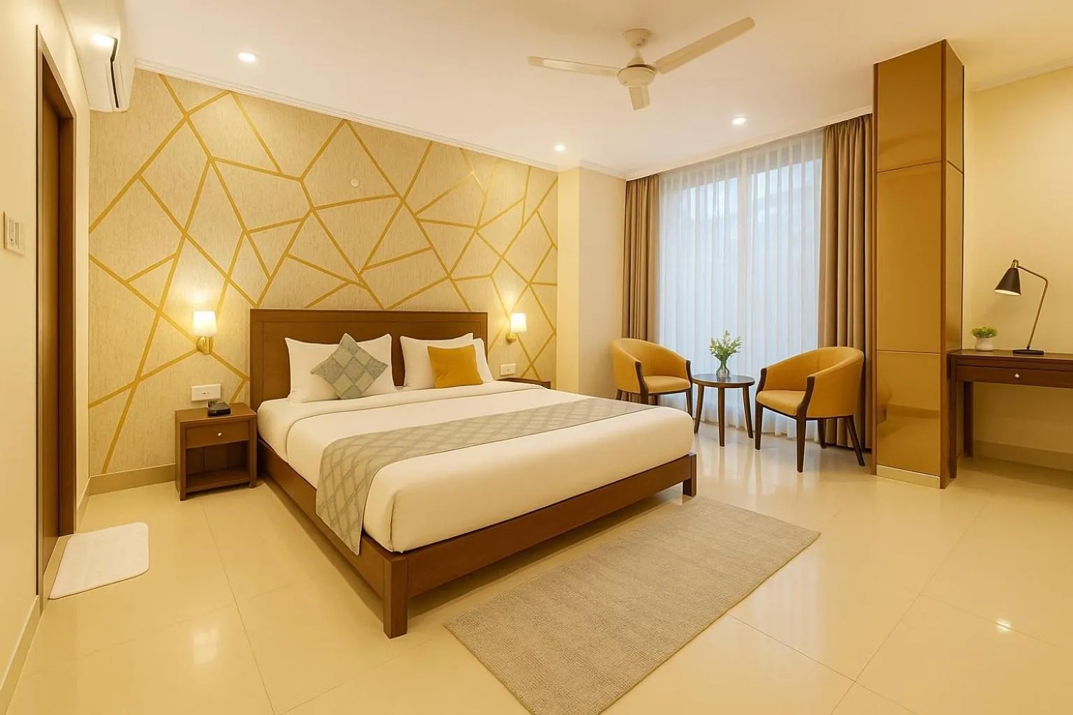 Bed in Hotel Zion Inn, Cantonment, Varanasi