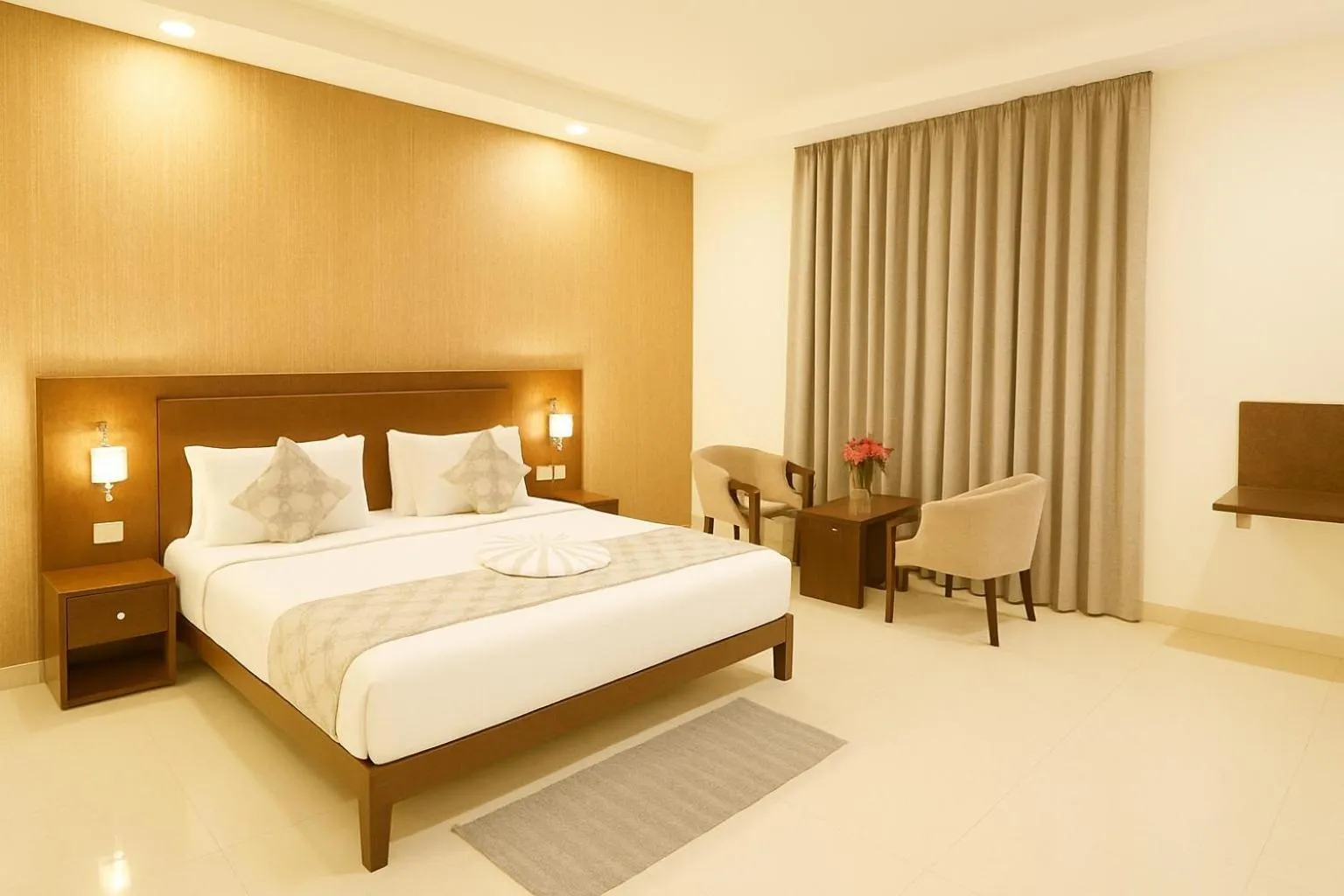 Bed in Hotel Zion Inn, Cantonment, Varanasi