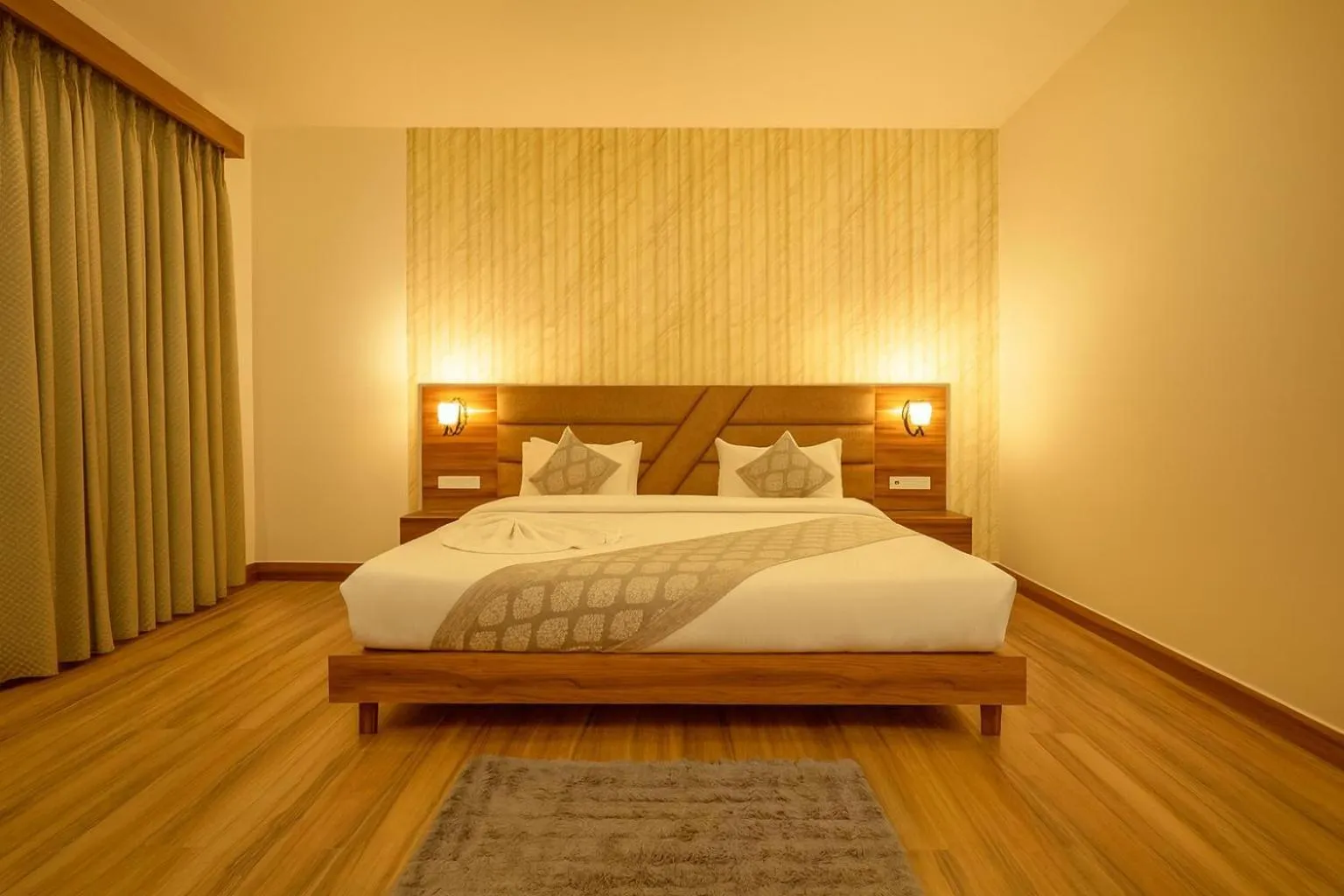 Bed in Hotel Zion Inn, Cantonment, Varanasi