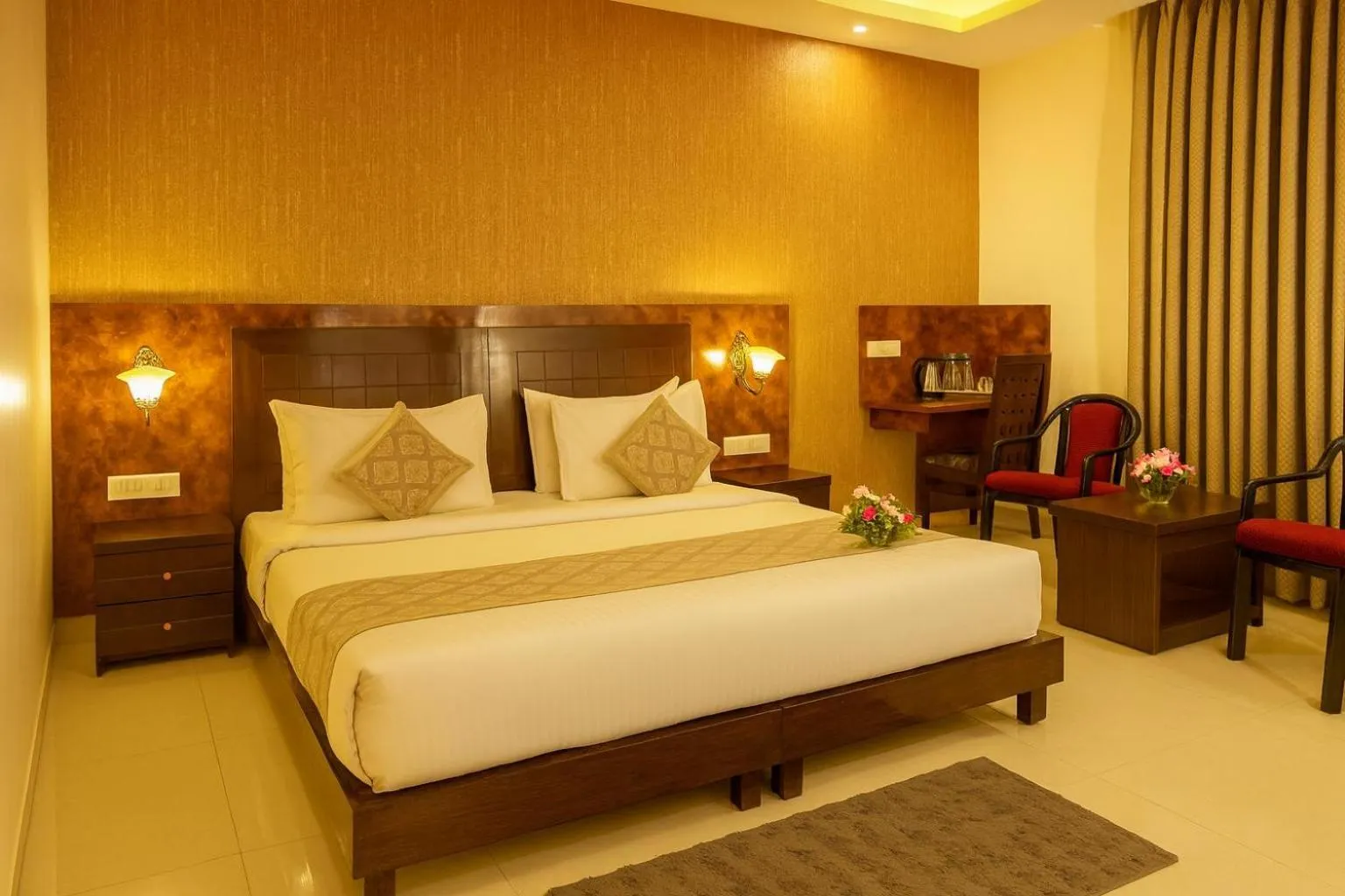 Bed in Hotel Zion Inn, Cantonment, Varanasi