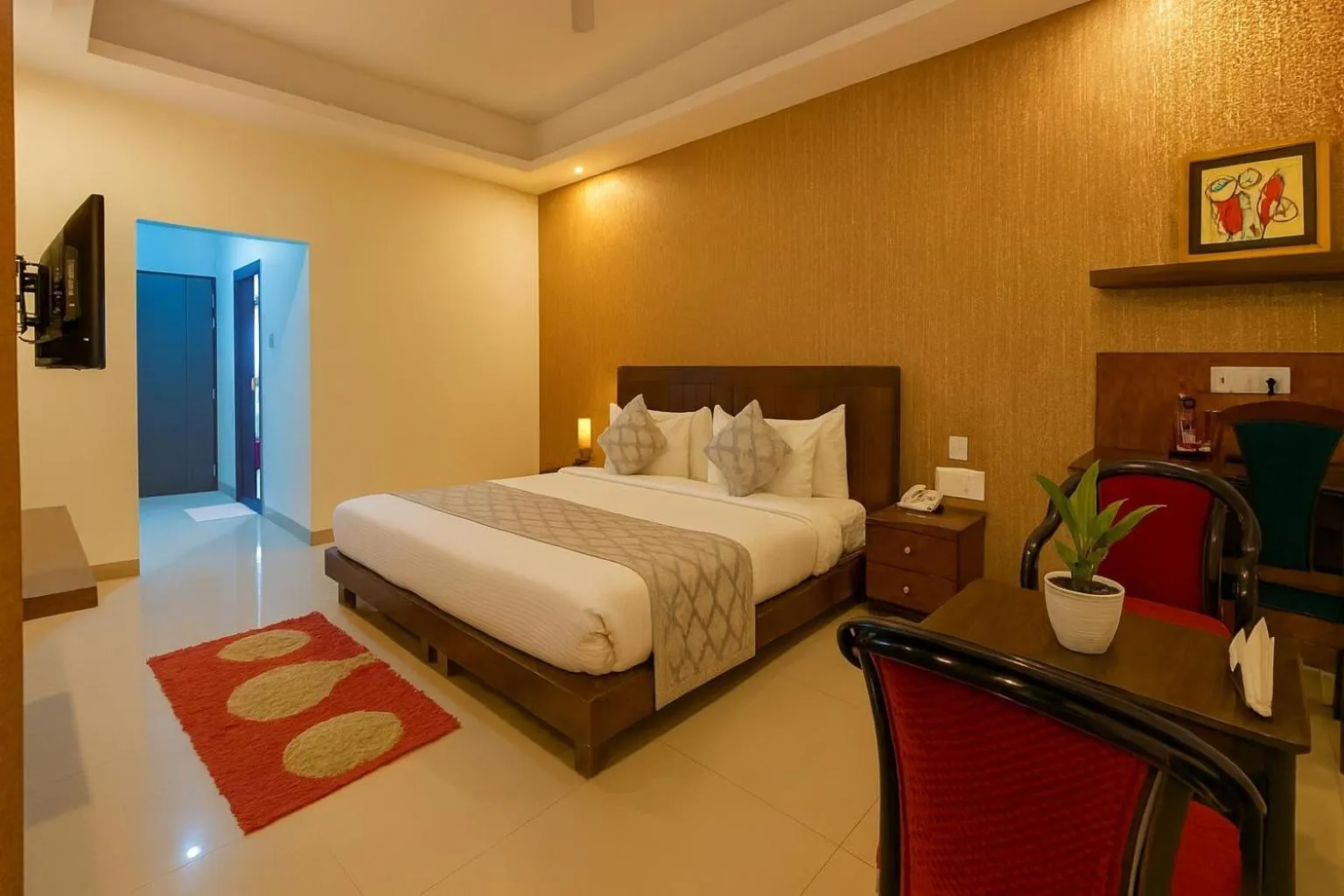 Bed in Hotel Zion Inn, Cantonment, Varanasi