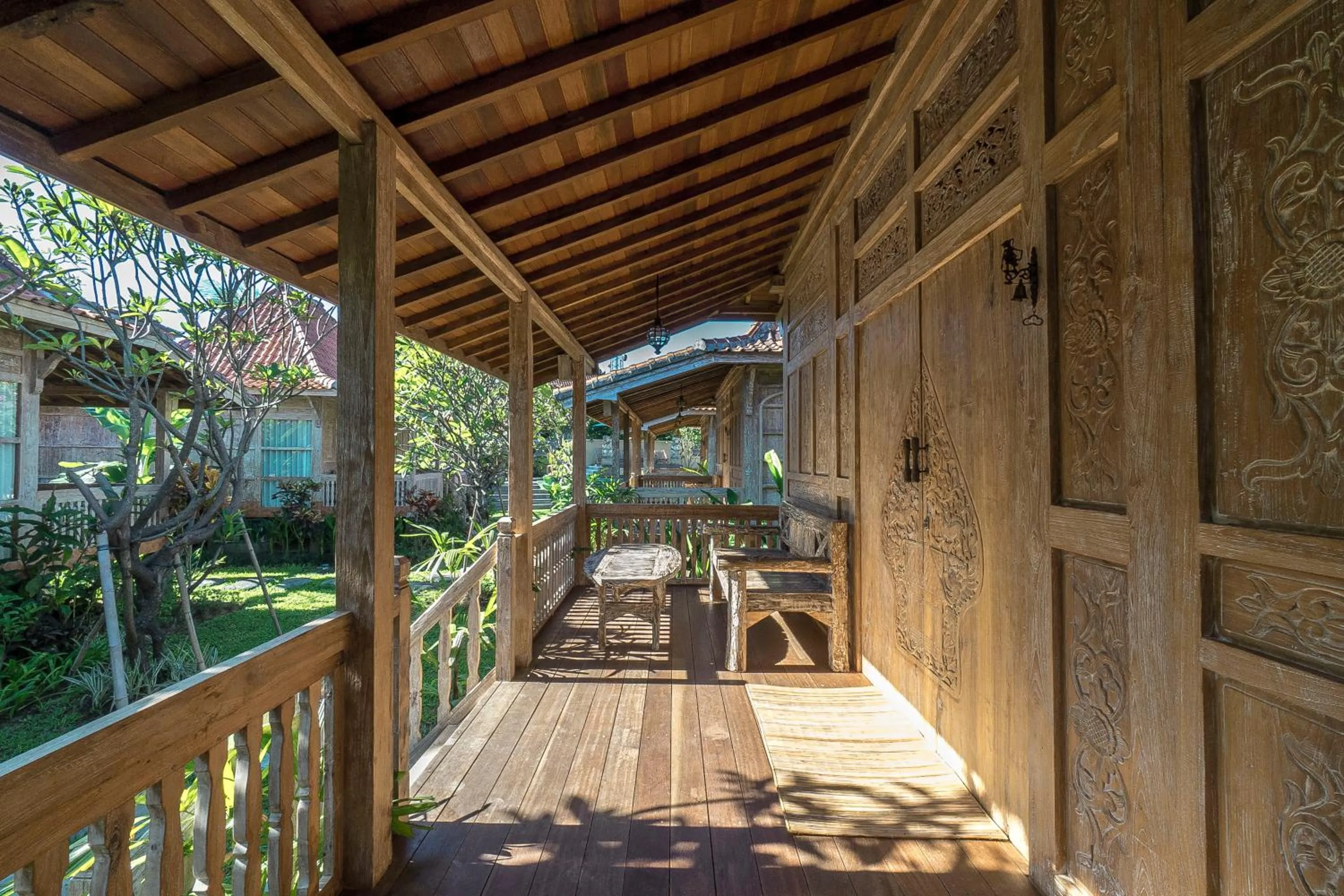 Balcony/Terrace in Kirani Joglo Villa Bali by Mahaputra