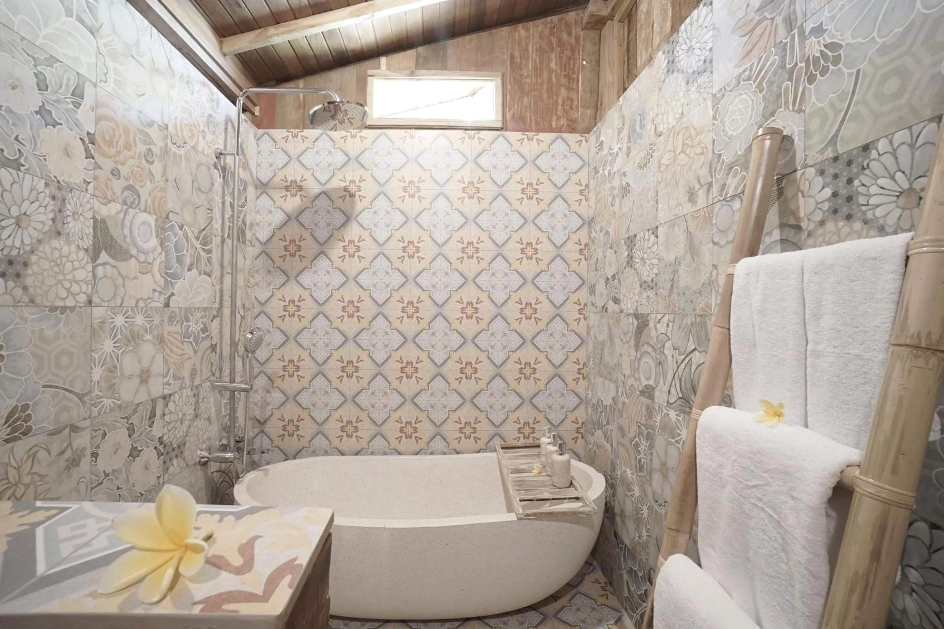 Bathroom in Kirani Joglo Villa Bali by Mahaputra