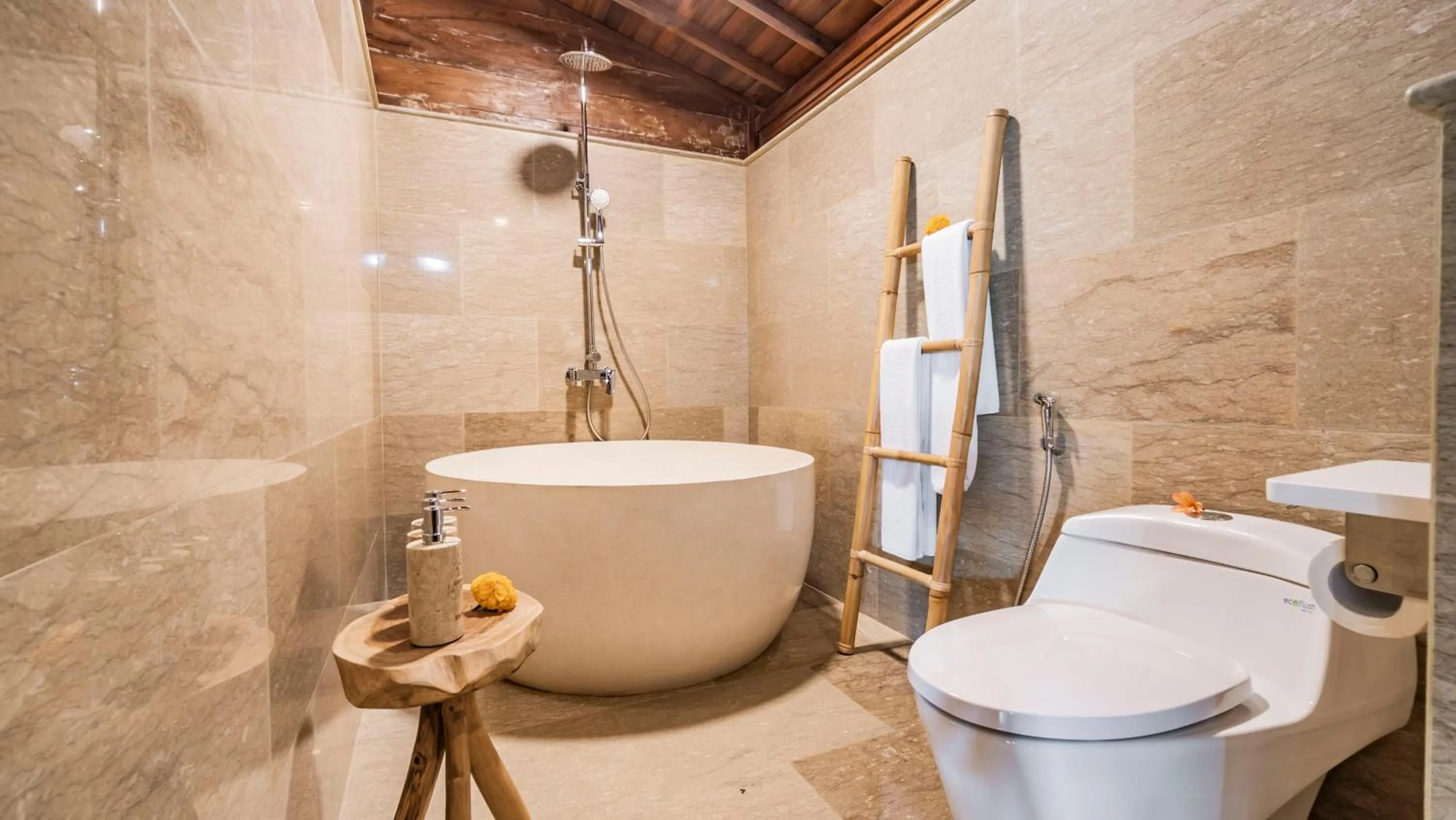 Shower in Kirani Joglo Villa Bali by Mahaputra