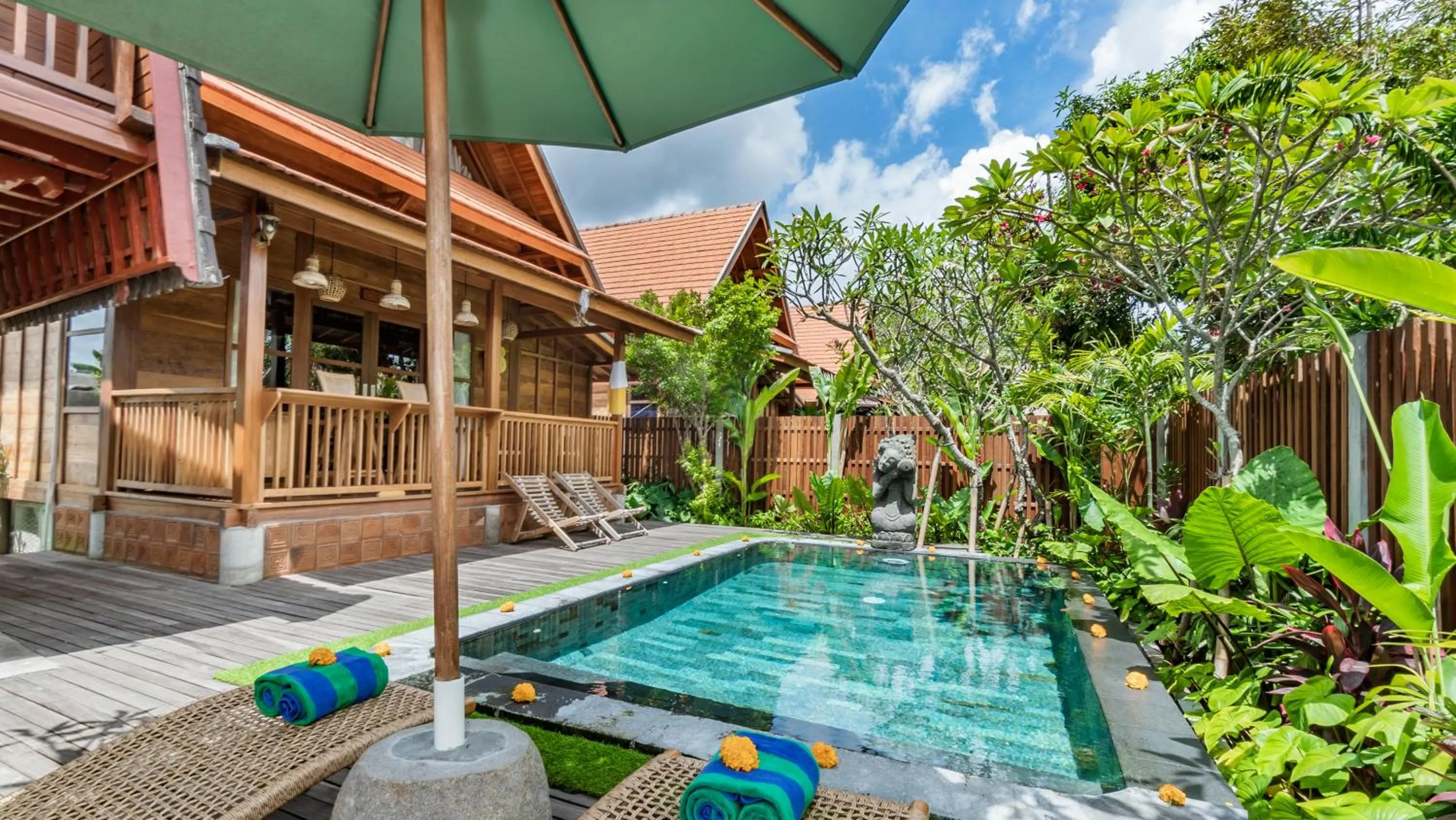 Swimming pool in Kirani Joglo Villa Bali by Mahaputra