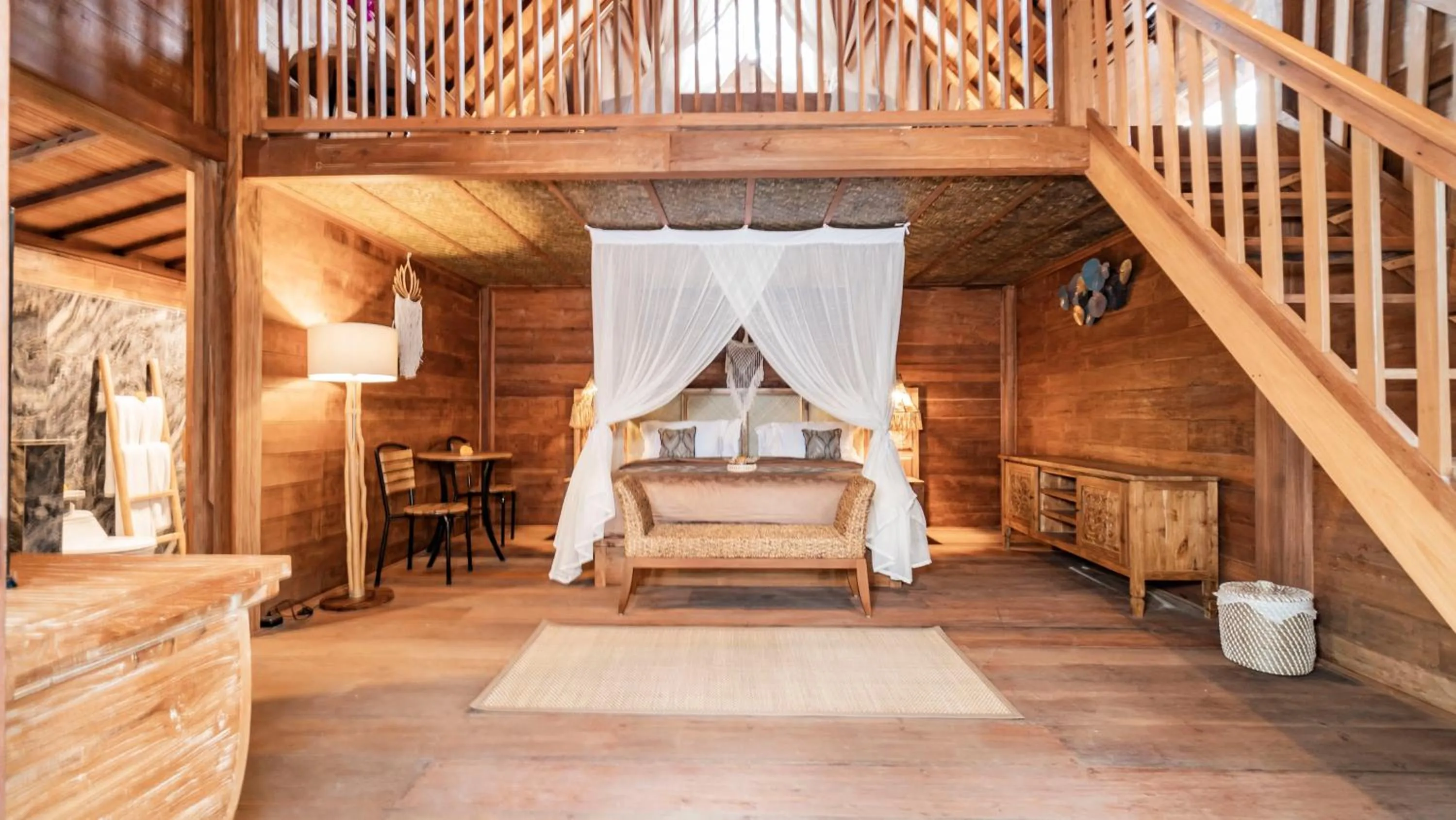 Bedroom, Bed in Kirani Joglo Villa Bali by Mahaputra