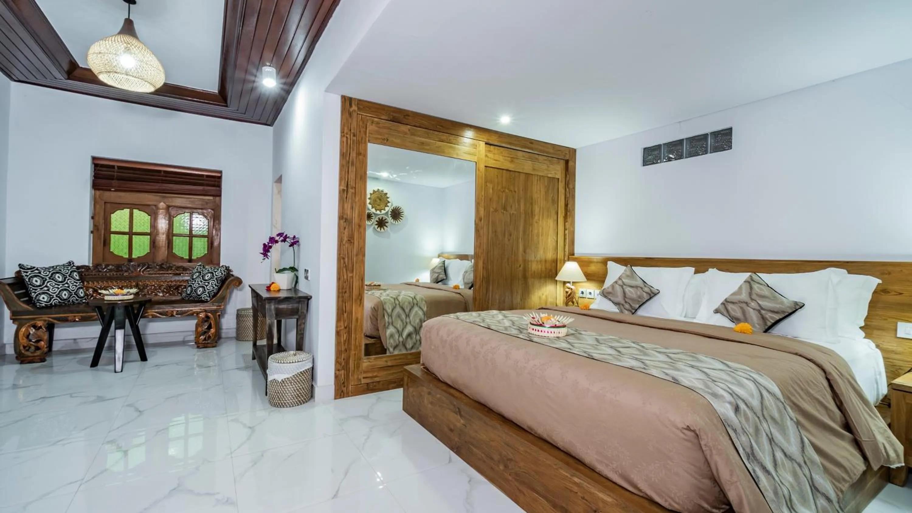 Bedroom, Bed in Kirani Joglo Villa Bali by Mahaputra