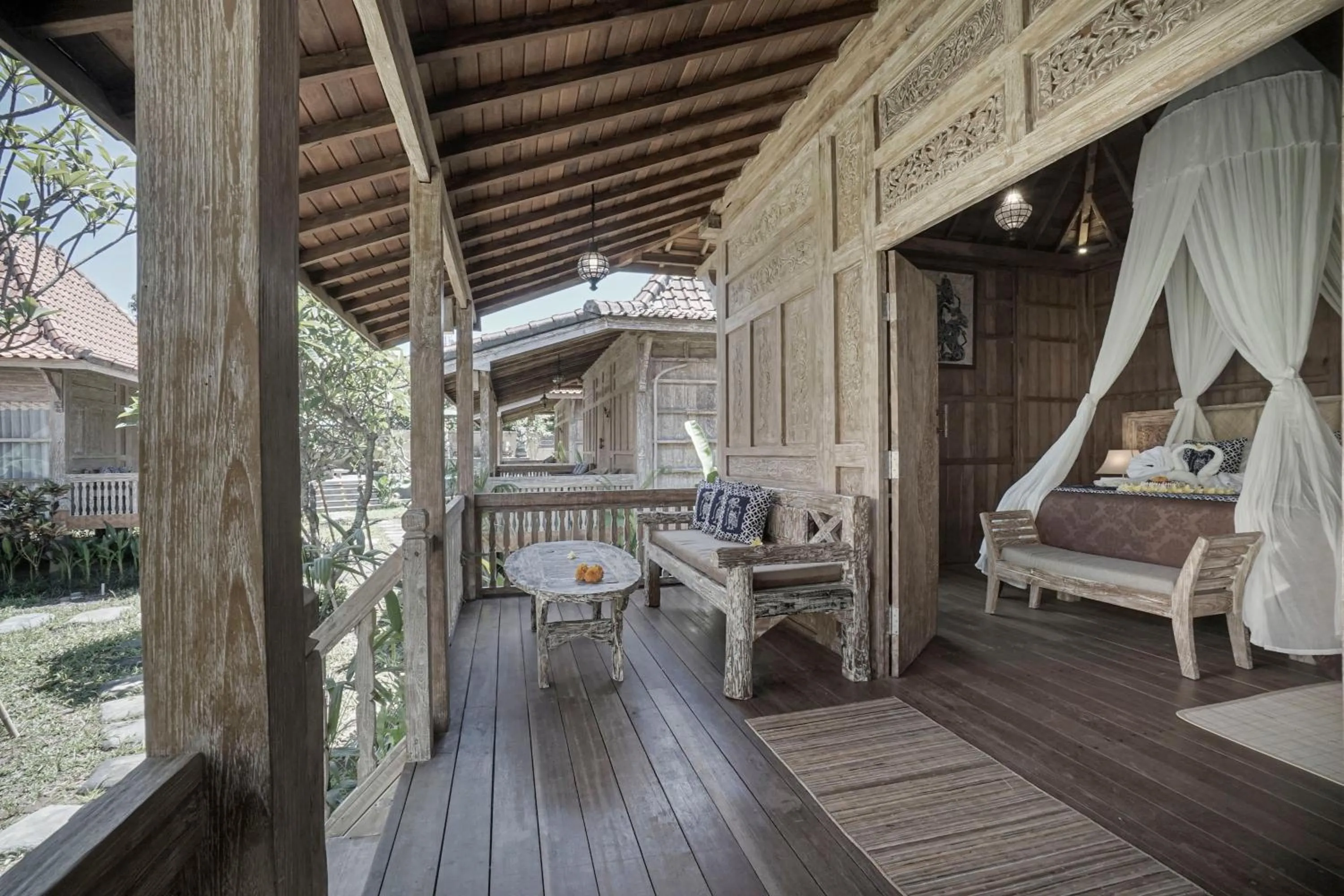 Balcony/Terrace in Kirani Joglo Villa Bali by Mahaputra