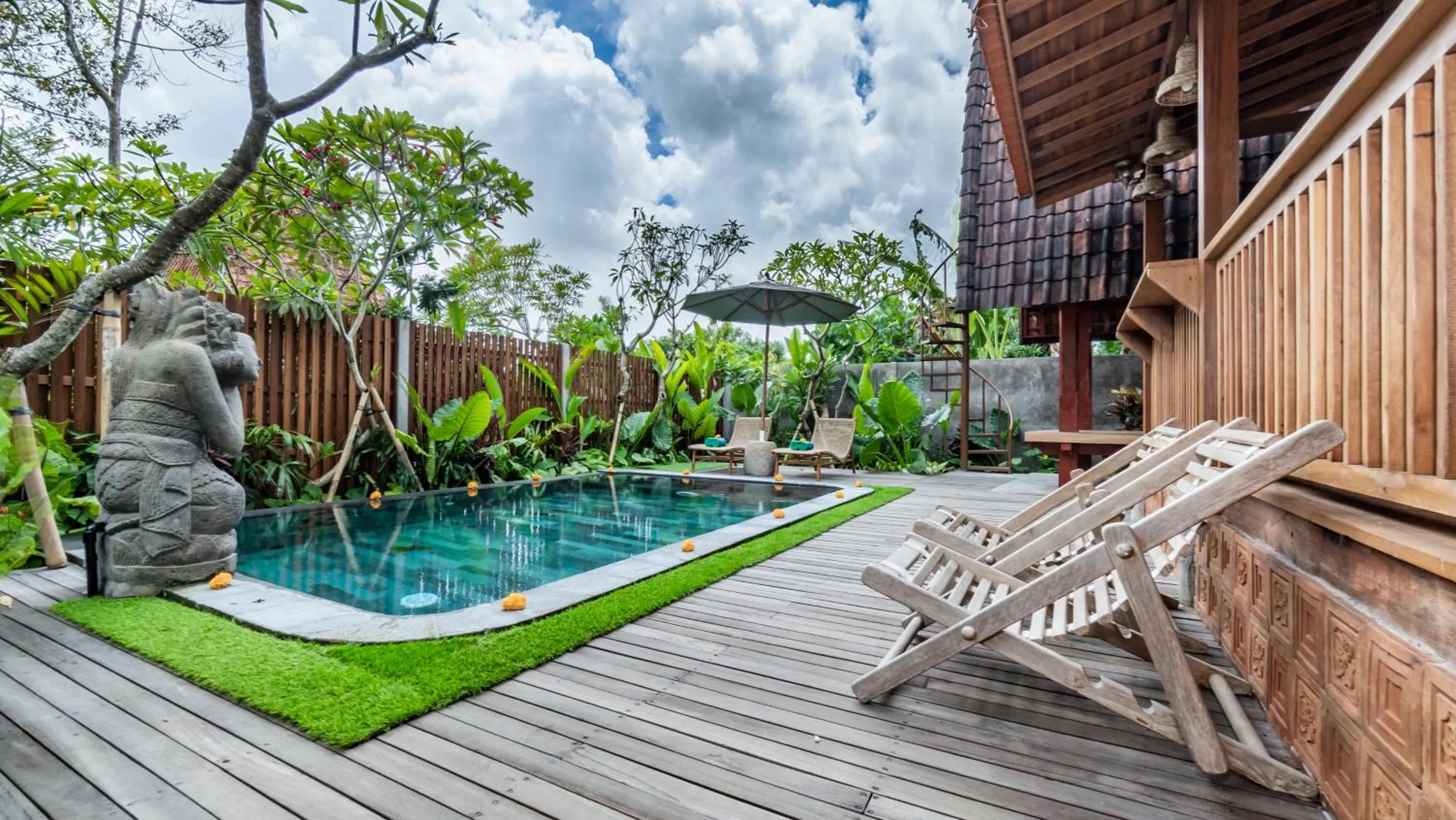 Swimming pool in Kirani Joglo Villa Bali by Mahaputra