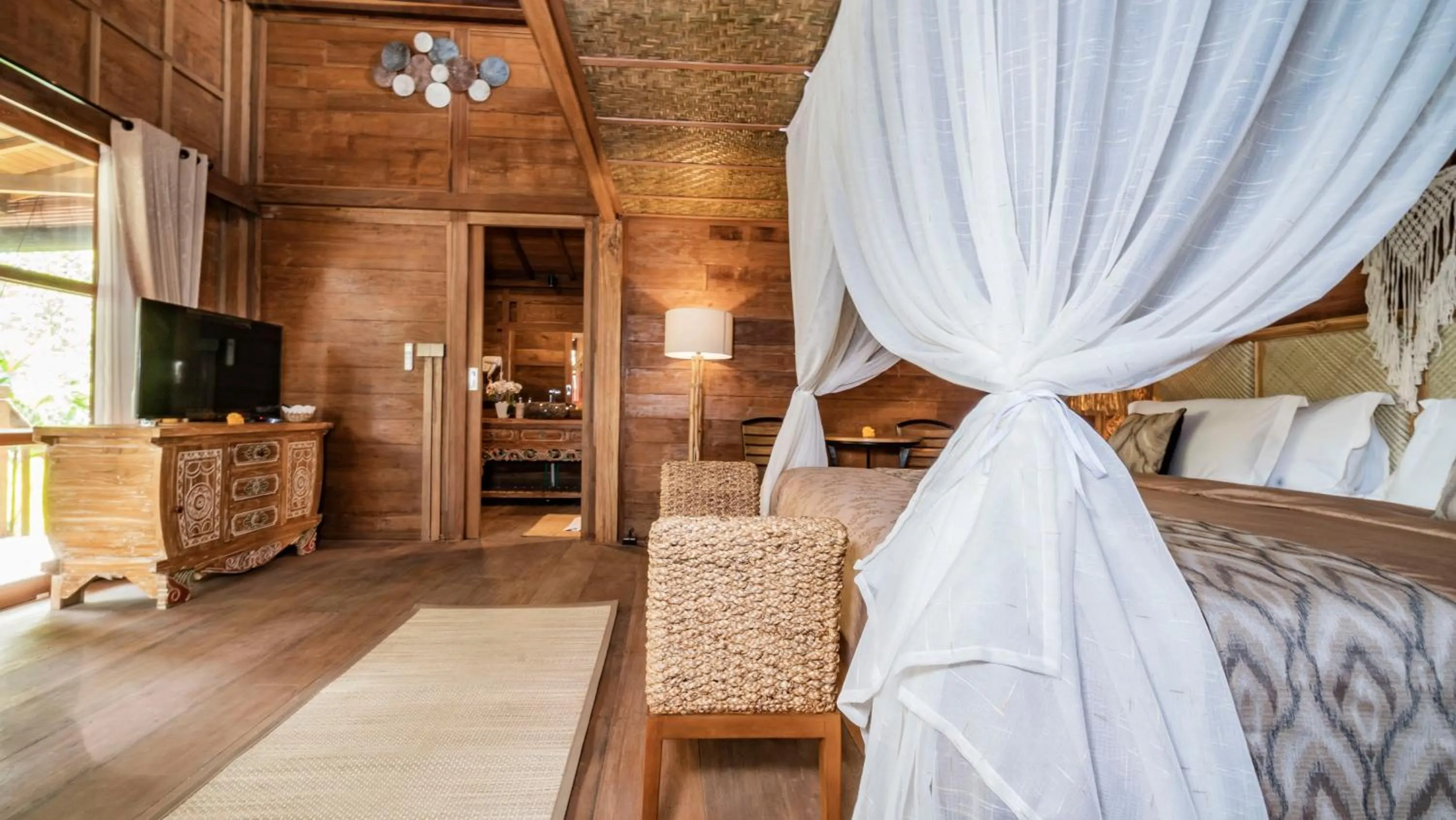 Bedroom, Bed in Kirani Joglo Villa Bali by Mahaputra