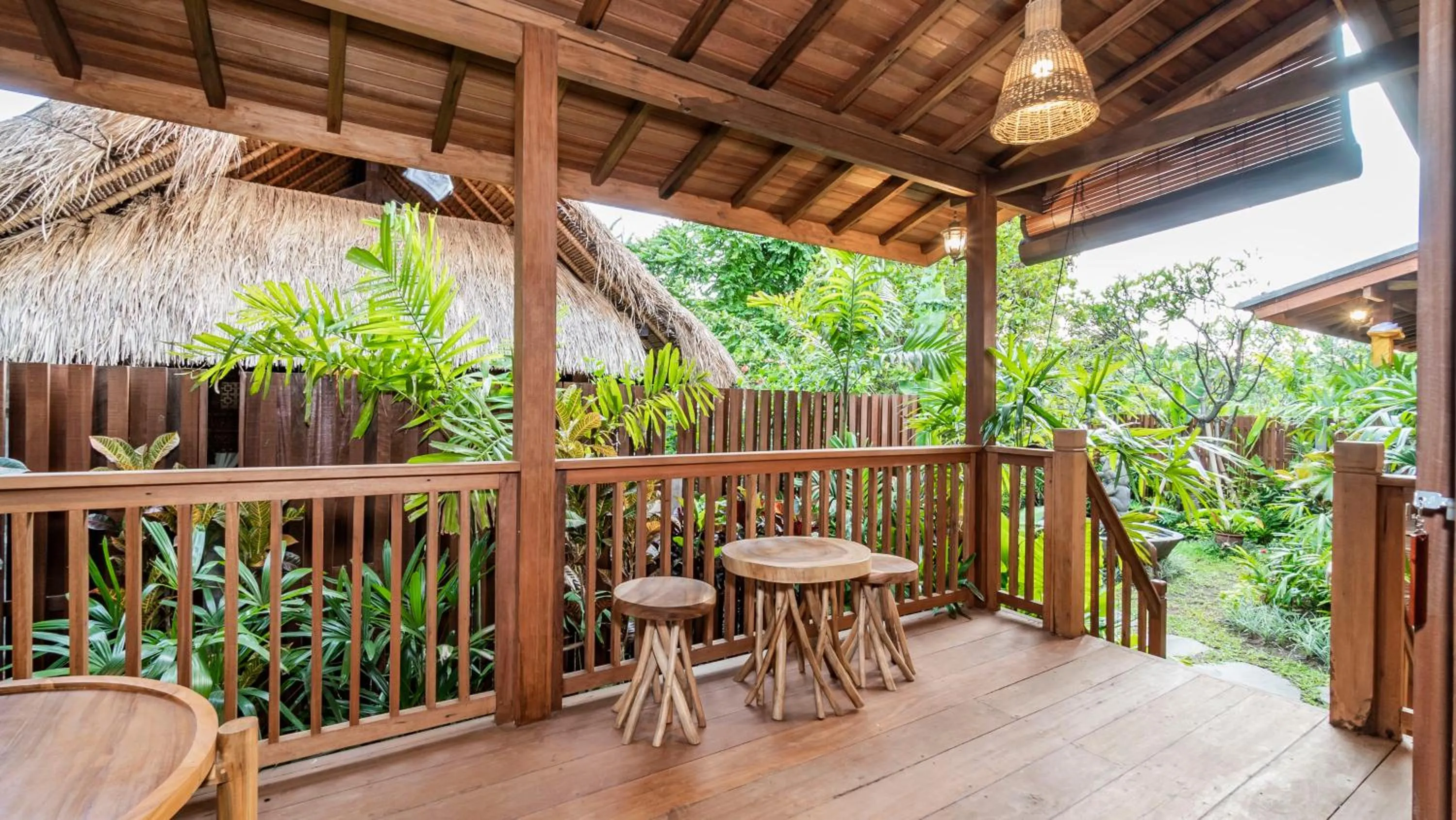 Balcony/Terrace in Kirani Joglo Villa Bali by Mahaputra