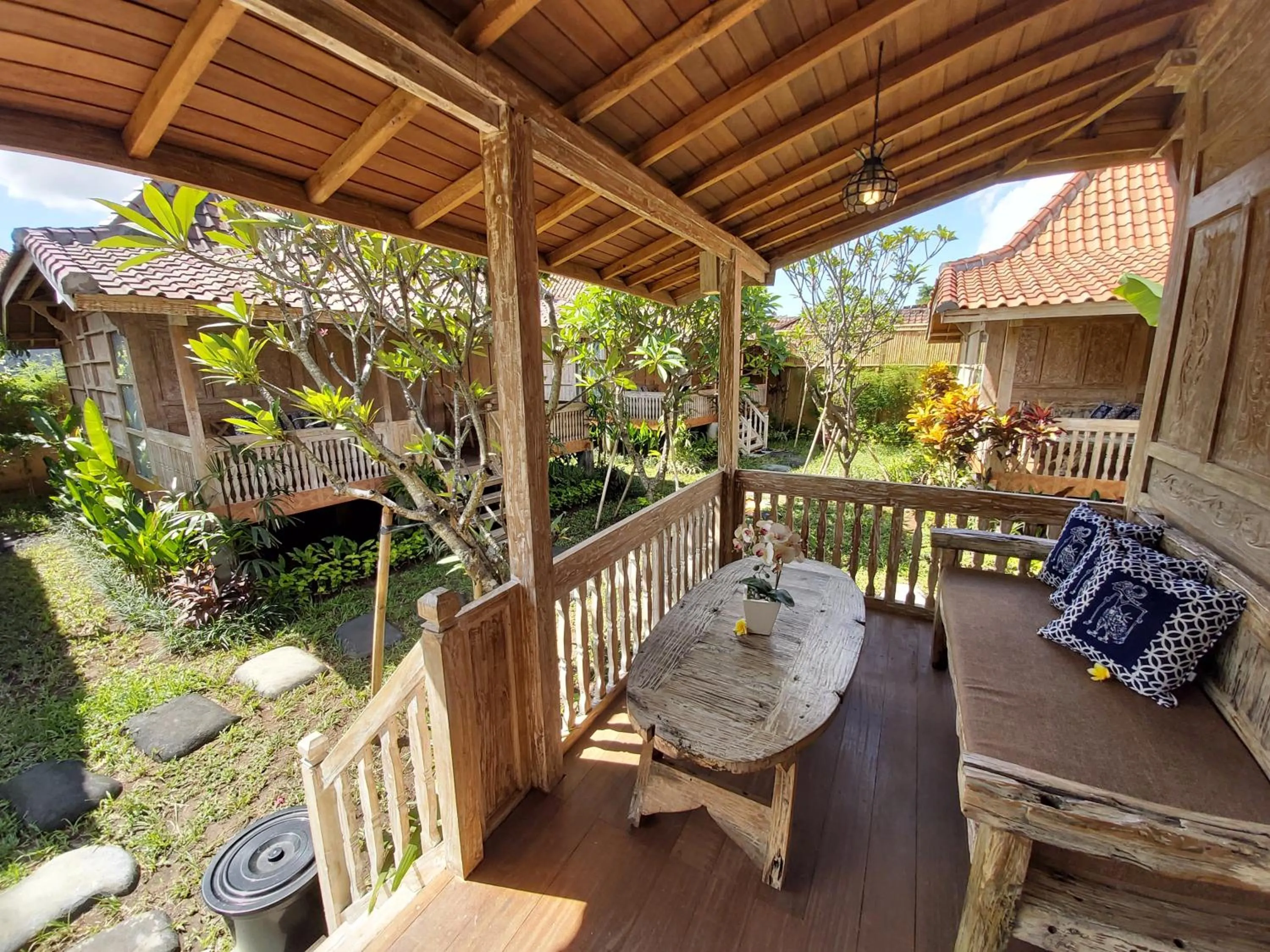 Balcony/Terrace in Kirani Joglo Villa Bali by Mahaputra