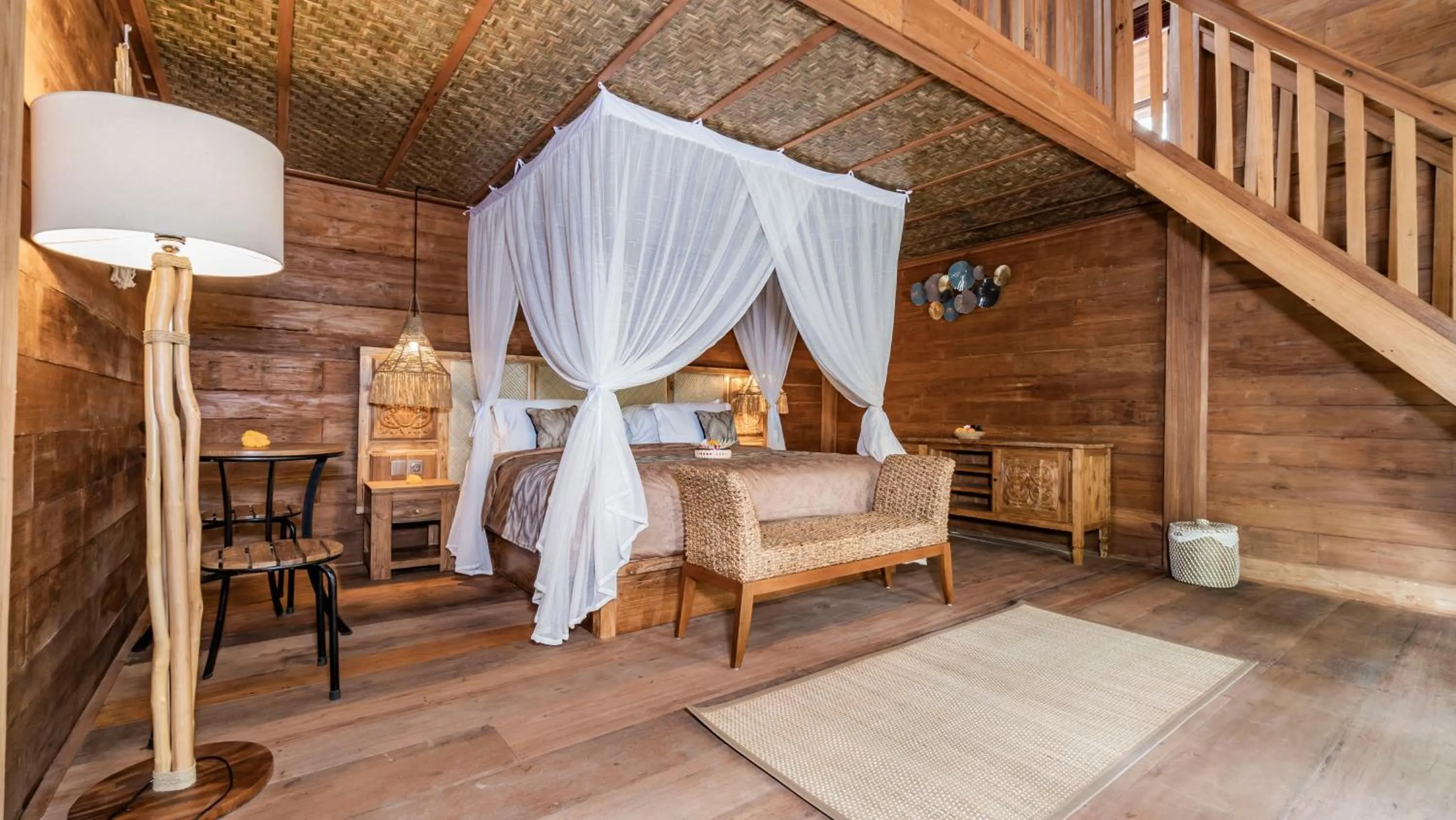 Bedroom, Bed in Kirani Joglo Villa Bali by Mahaputra