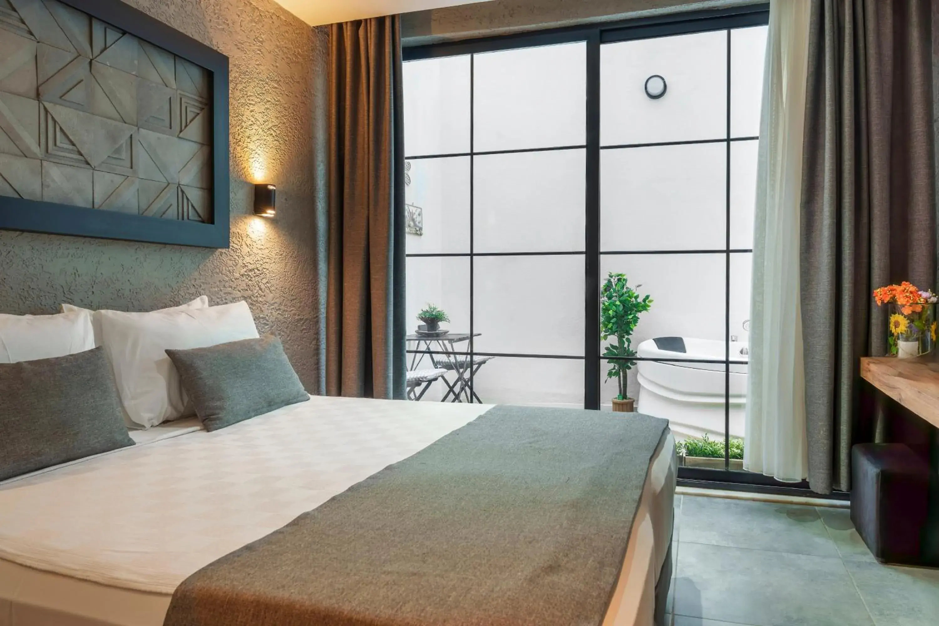 View (from property/room), Bed in Mielo Lara Hotel View (from property/room), Bed in Mielo Lara Hotel