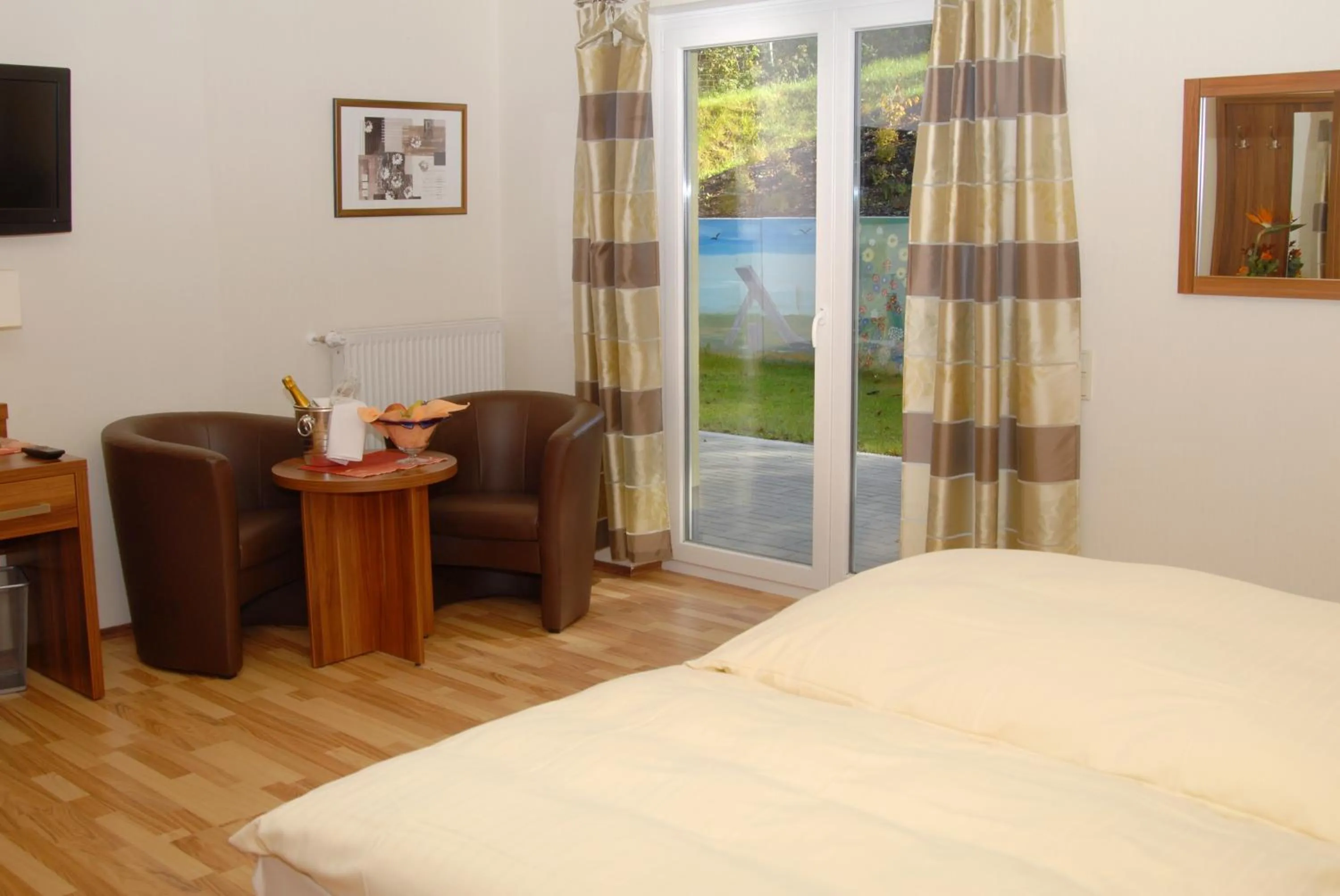 Bed in Hotel-Restaurant Laux