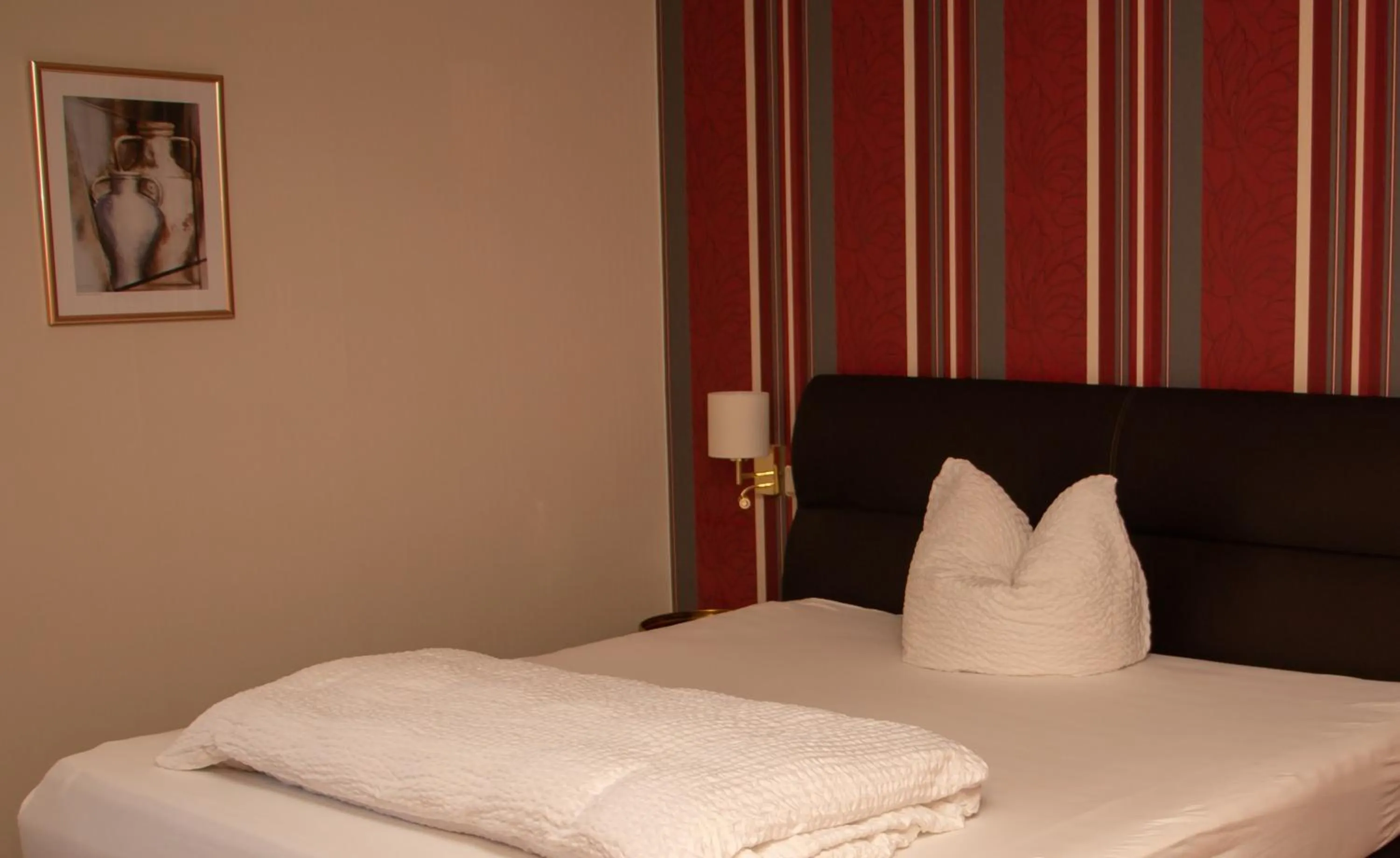 Bed in Hotel-Restaurant Laux
