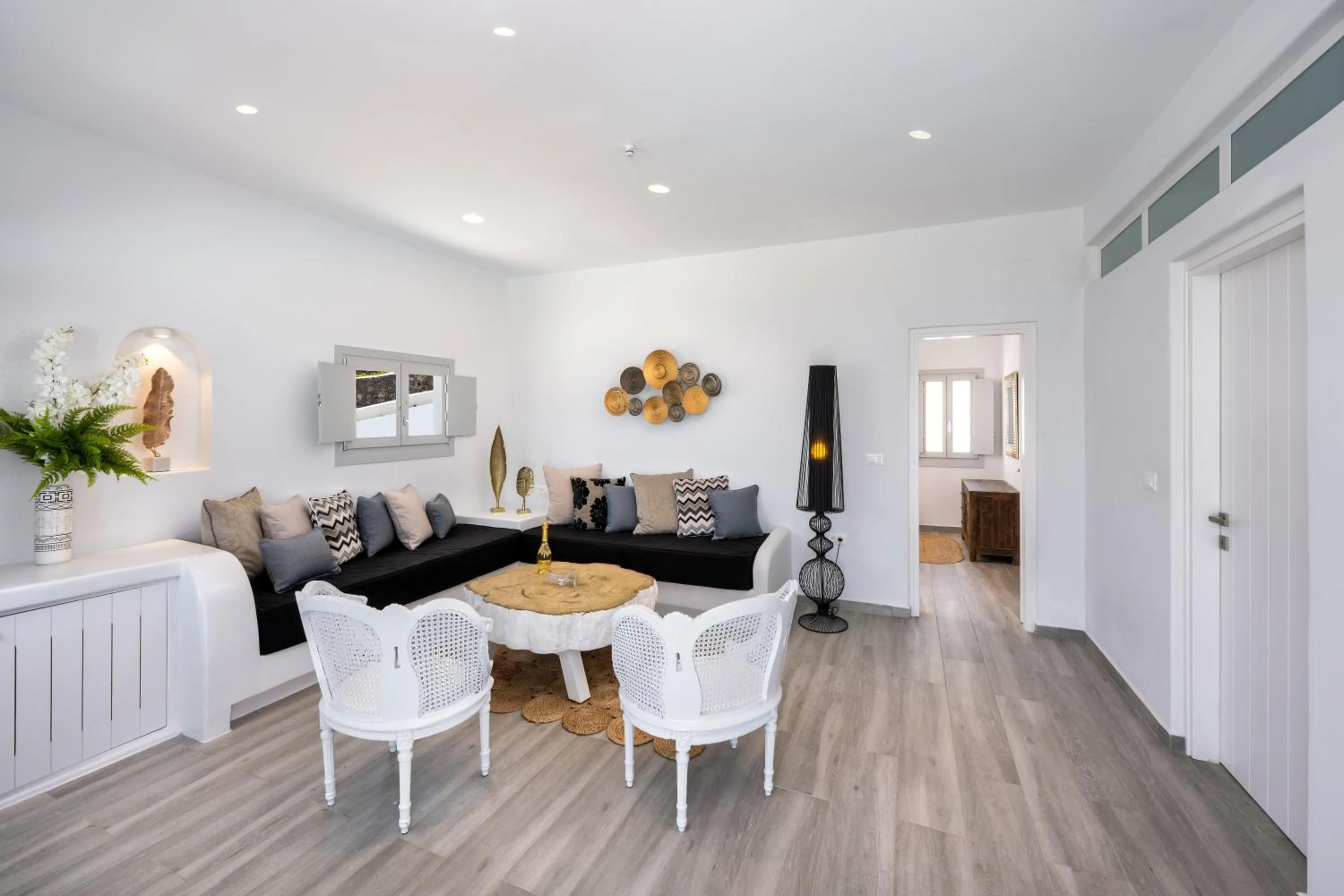 Living room in Siete Mares Luxury Suites