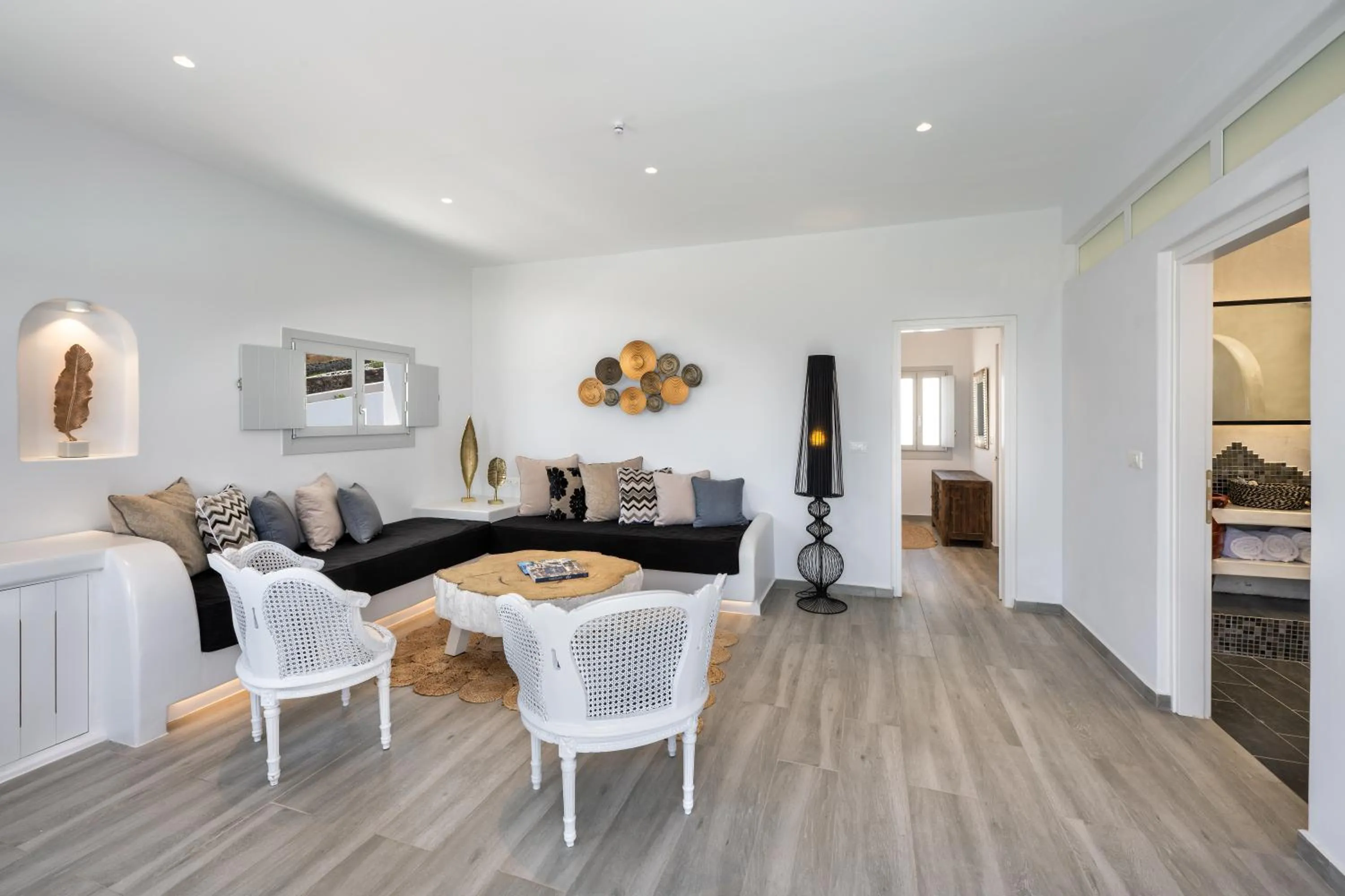 Living room in Siete Mares Luxury Suites