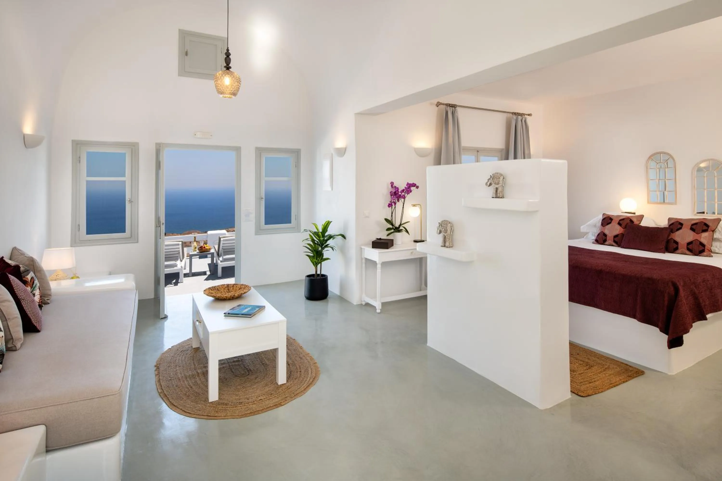 Seating area, Bed in Siete Mares Luxury Suites