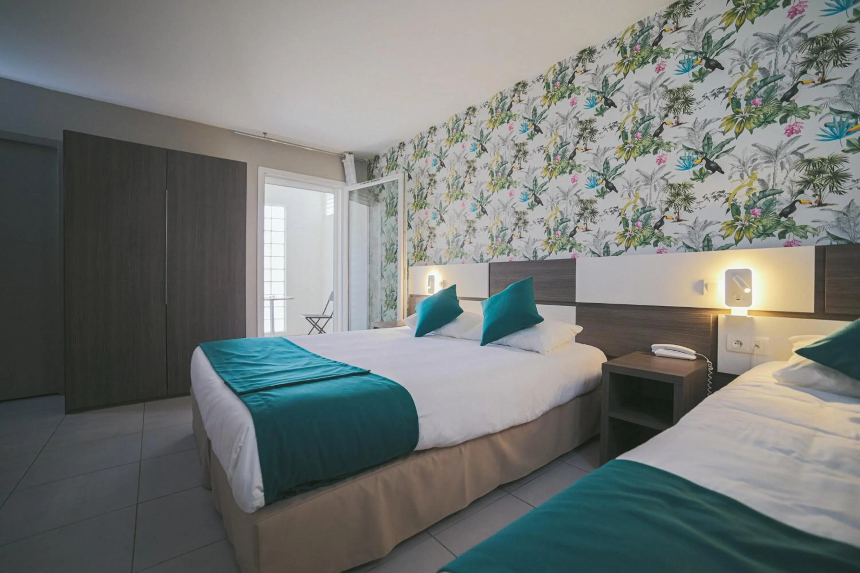 Bathroom, Bed in Holidays & Work HOTEL