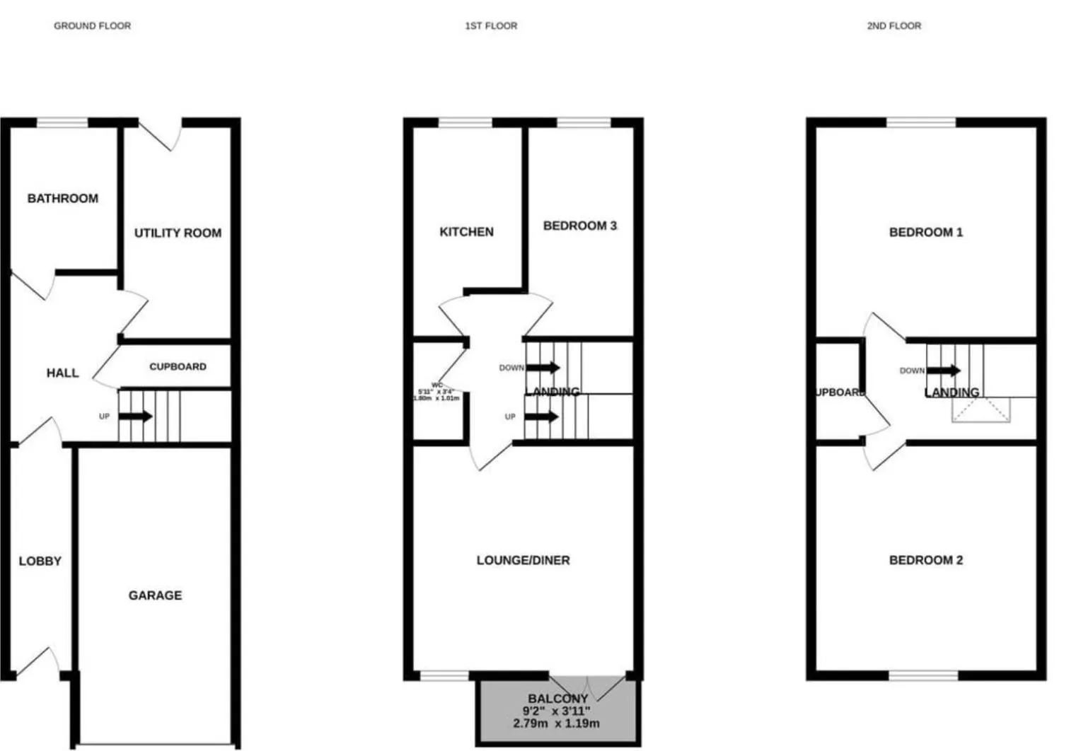 Floor plan in Queen Anne's Home