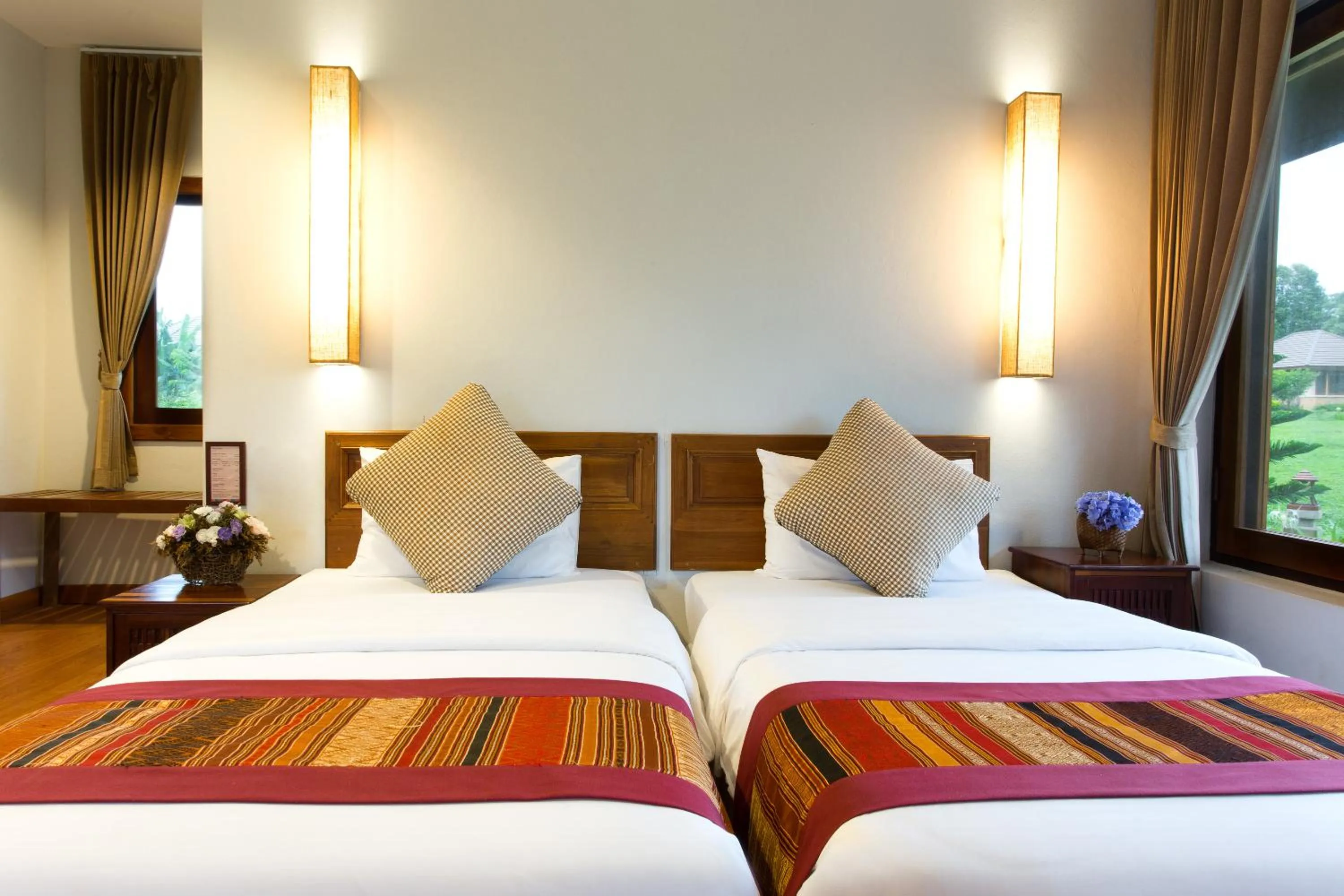 Decorative detail, Bed in Sabaidee Valley