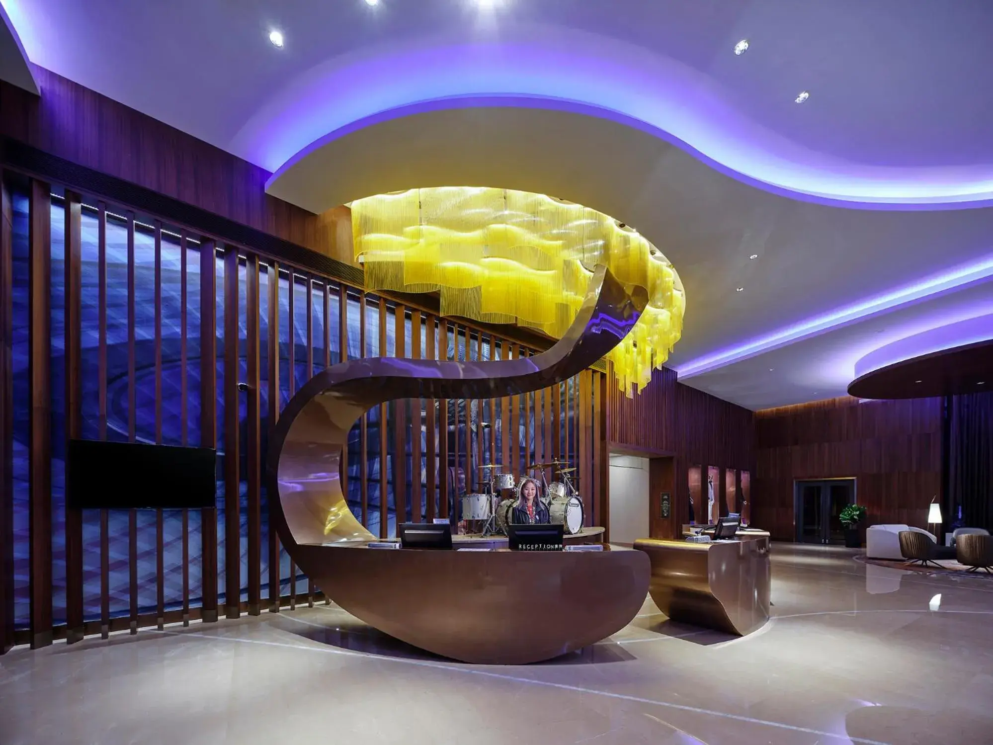 Lobby or reception in Hard Rock Hotel Dalian Lobby or reception in Hard Rock Hotel Dalian