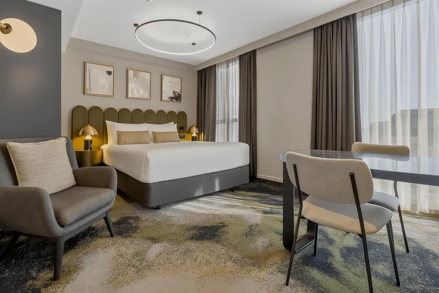 Bedroom, Bed in Melbourne City Apartment Hotel Bedroom, Bed in Melbourne City Apartment Hotel