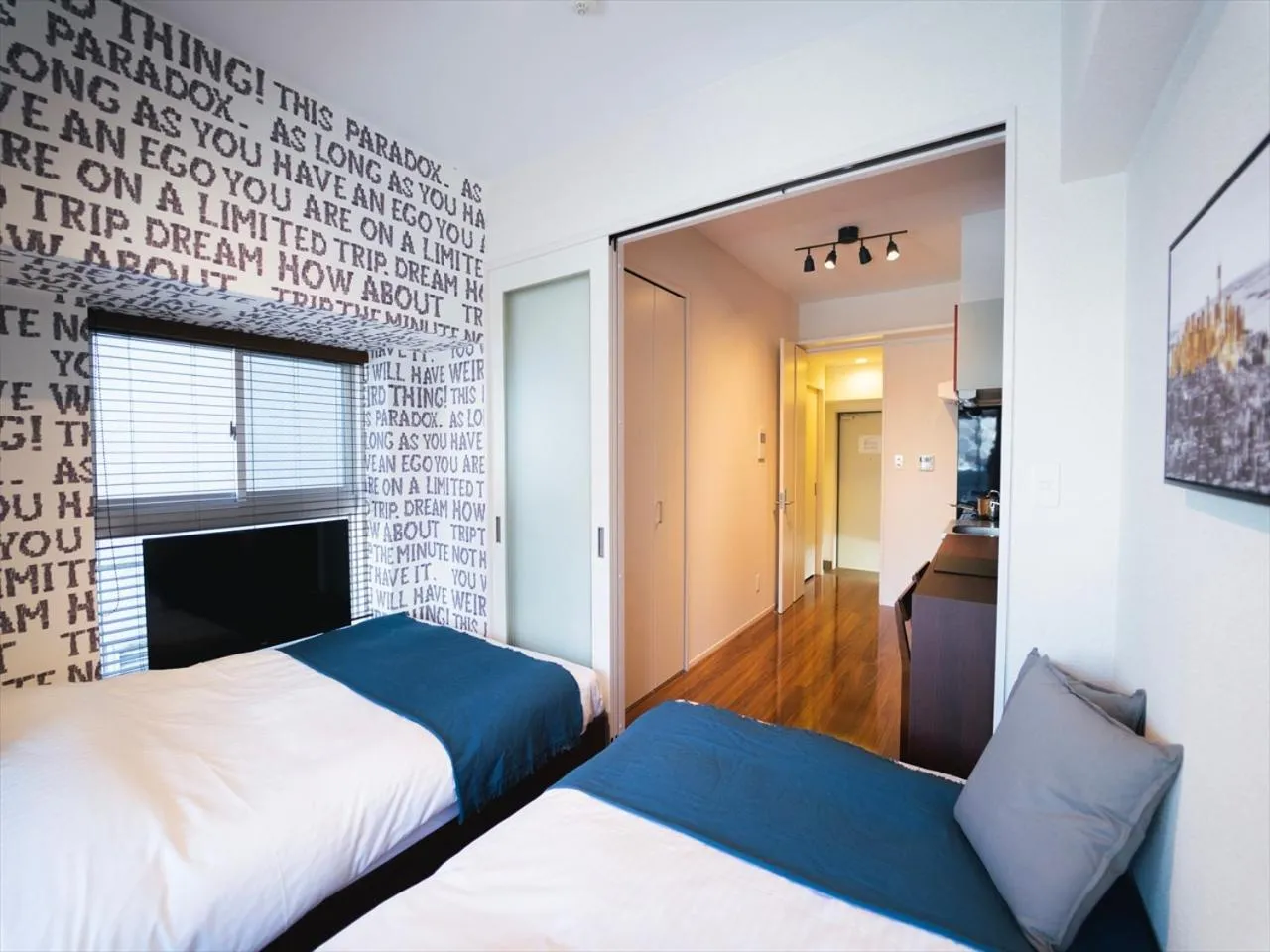 Bedroom, Bed in HIT Tenjin