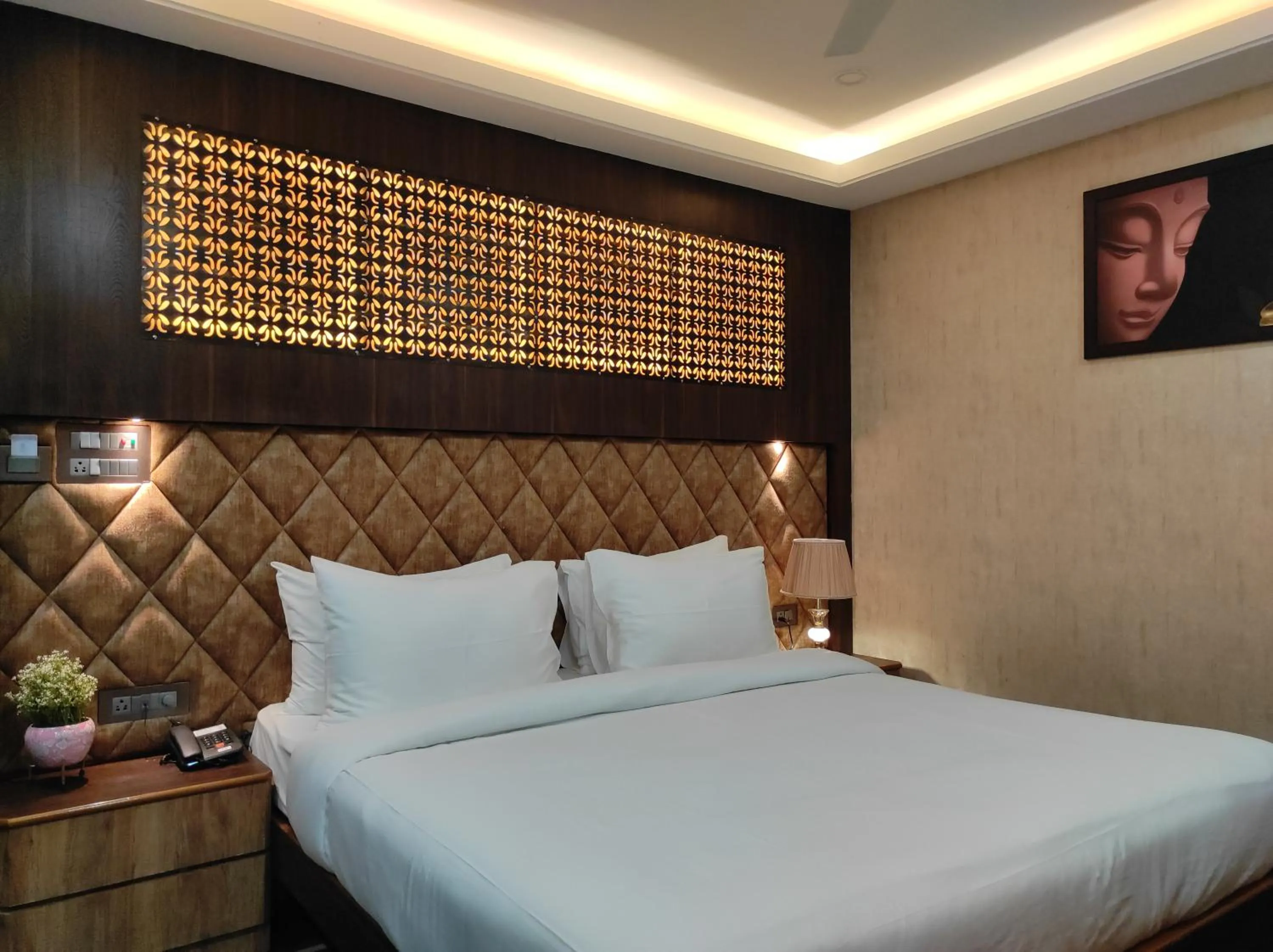 Bed in Hotel Aavas Inn