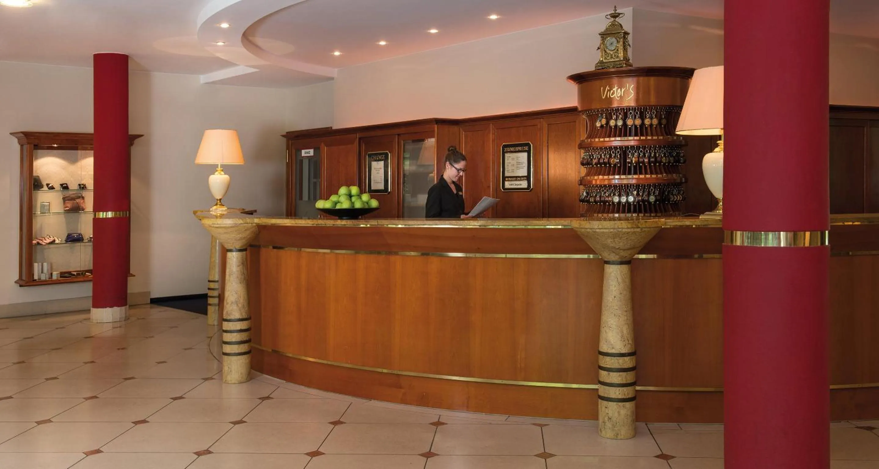 Lobby or reception in Victor's Residenz-Hotel Saarbrücken