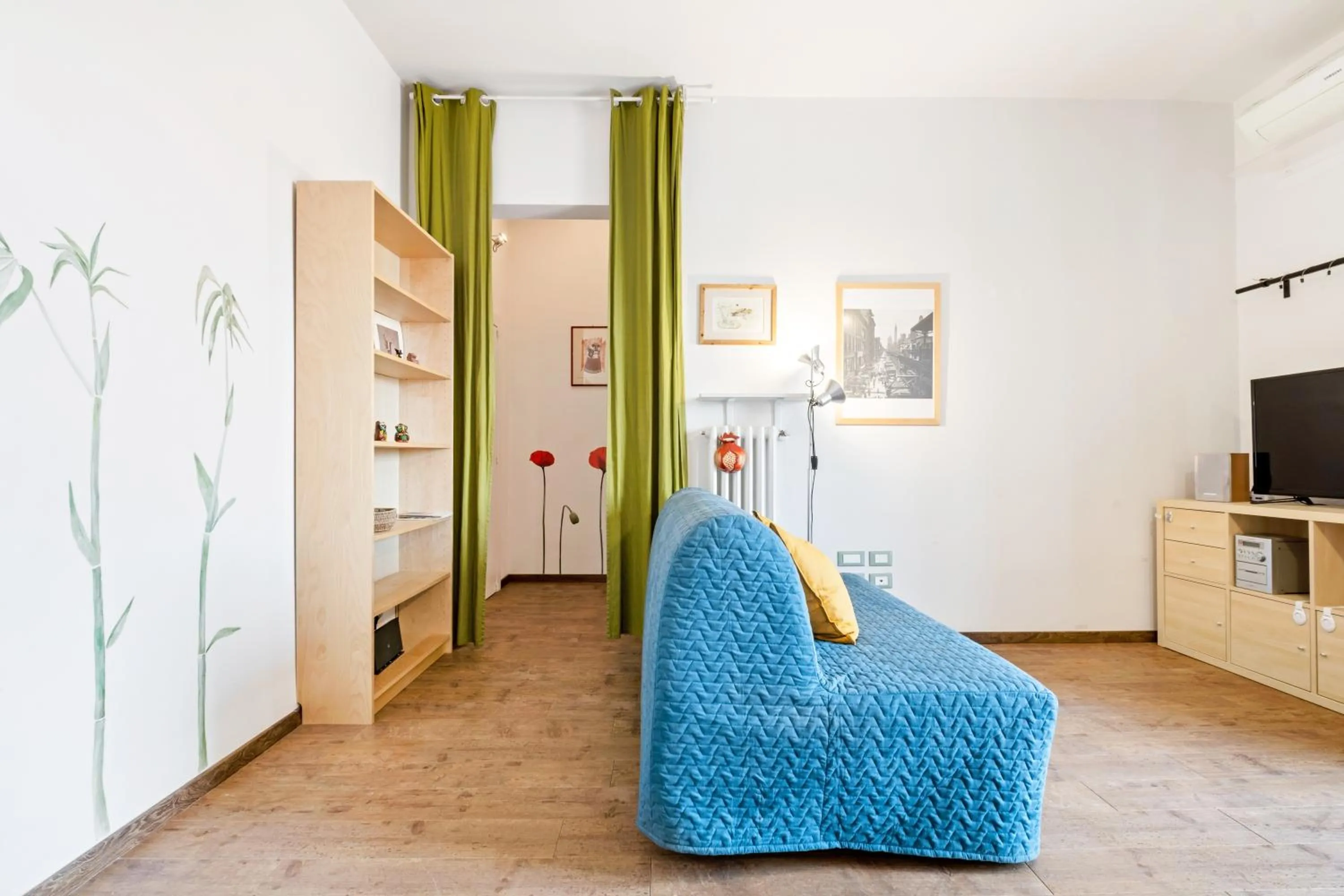Living room in GuestHost - Bolognina Cozy Apartment