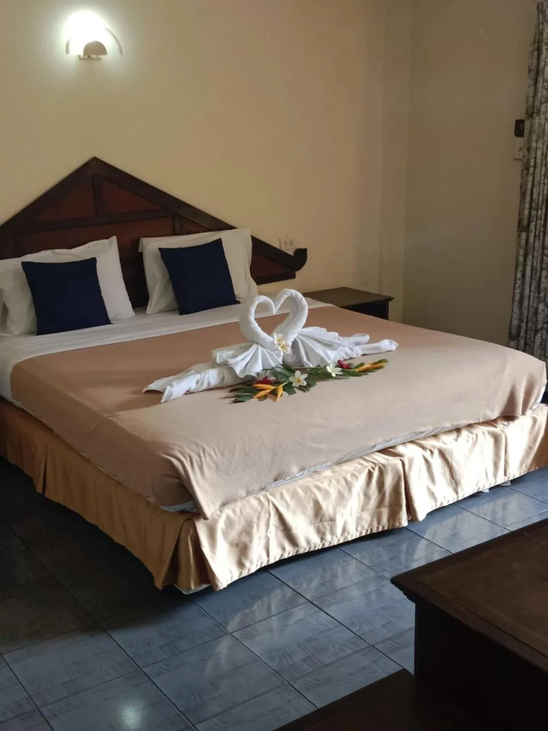 Bed in Ban Nam Mao Resort