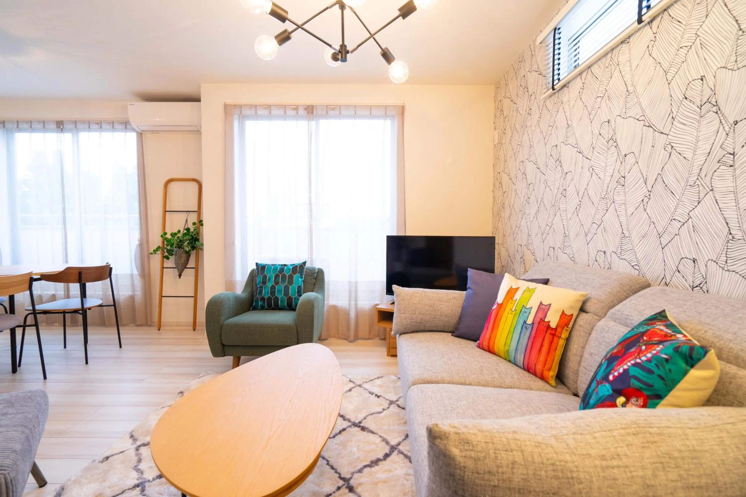 Living room in OKINAWA BEACH HOUSE Golden Drop S