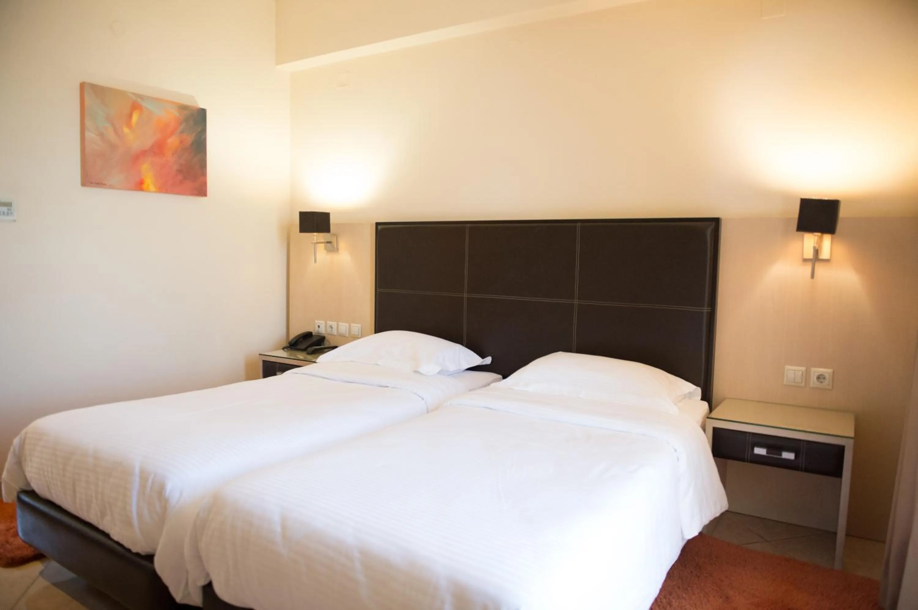 Bed in Premier Agrinio Heart Hotel