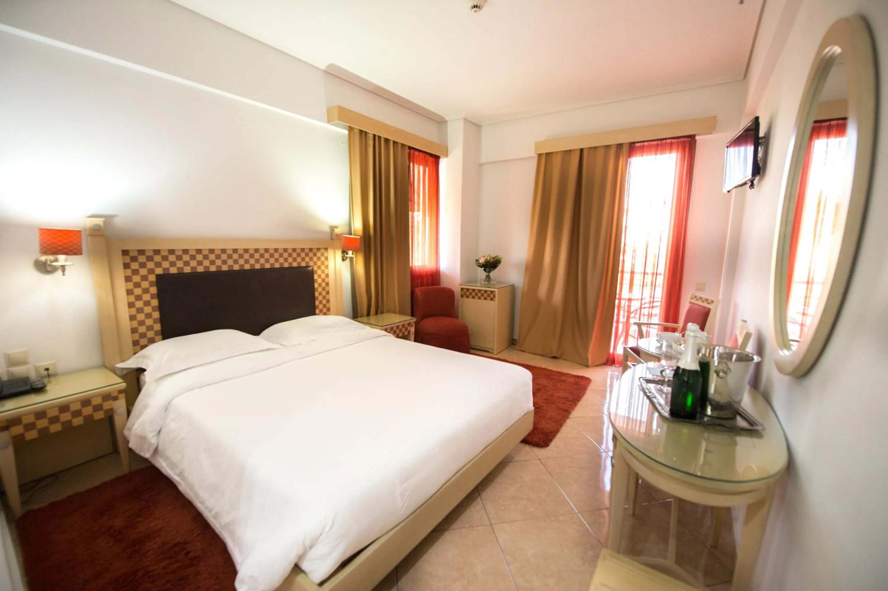 Photo of the whole room, Bed in Premier Agrinio Heart Hotel