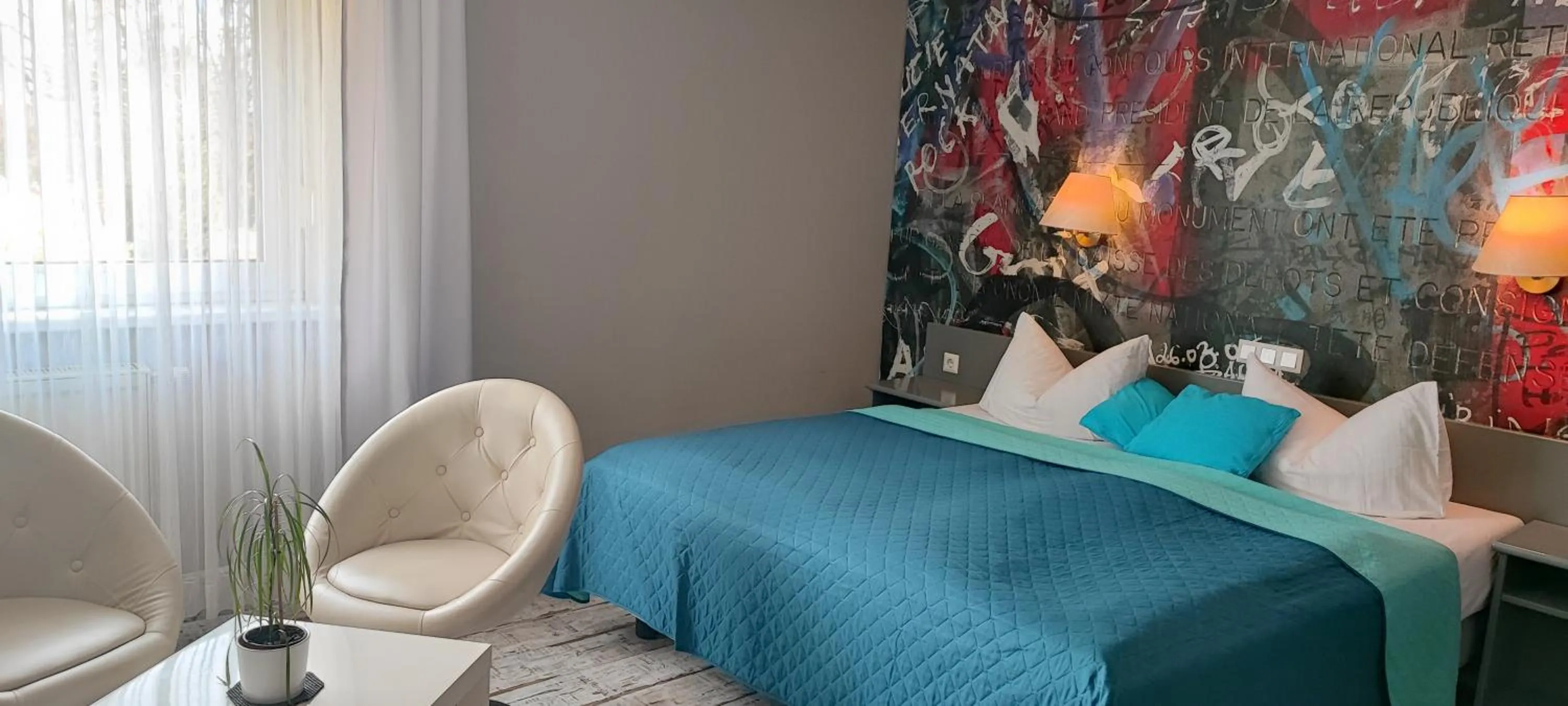 Photo of the whole room, Bed in Hotel Zur Fichtenbreite -Garni-