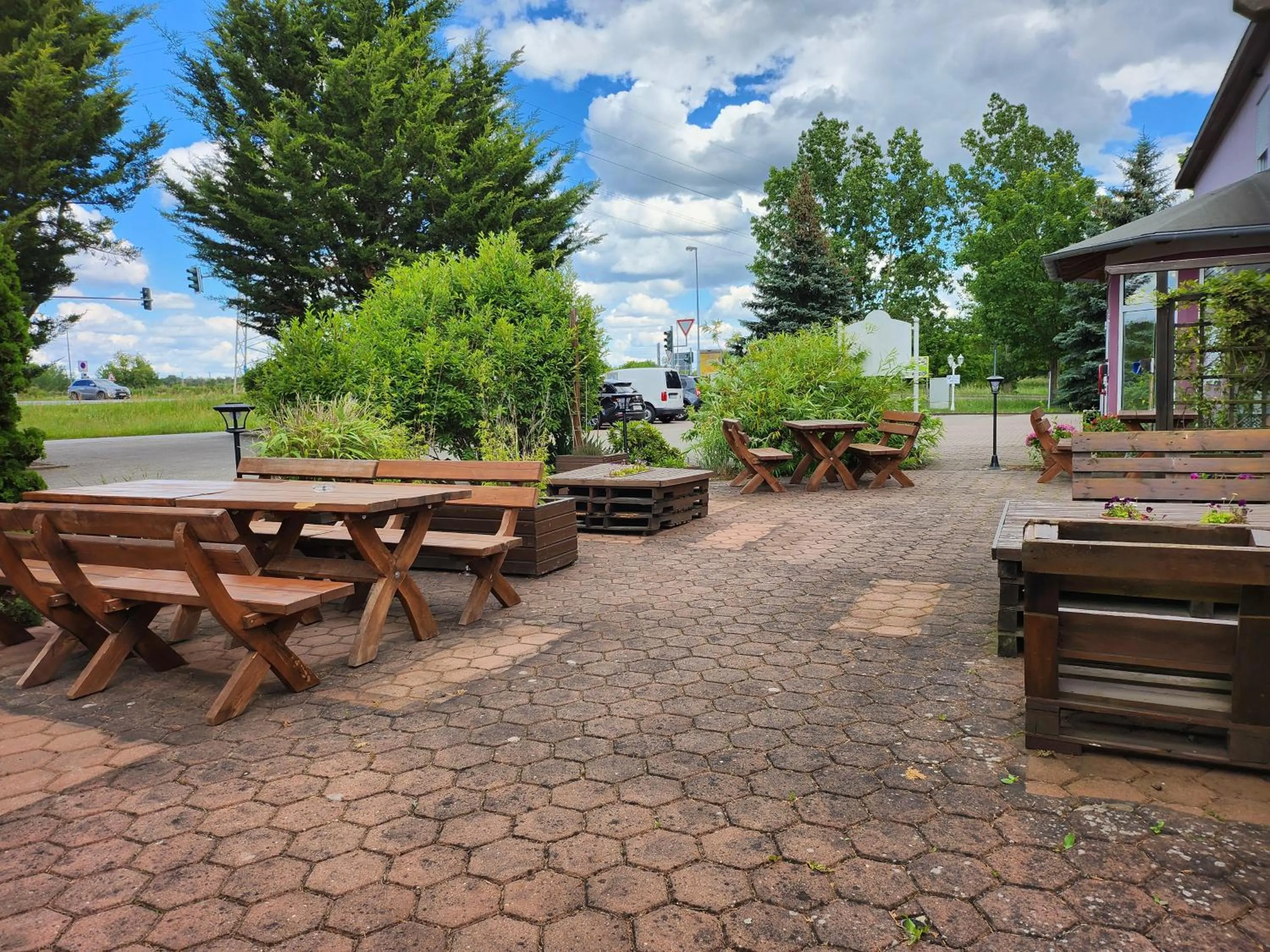 Balcony/Terrace in Hotel Zur Fichtenbreite -Garni-