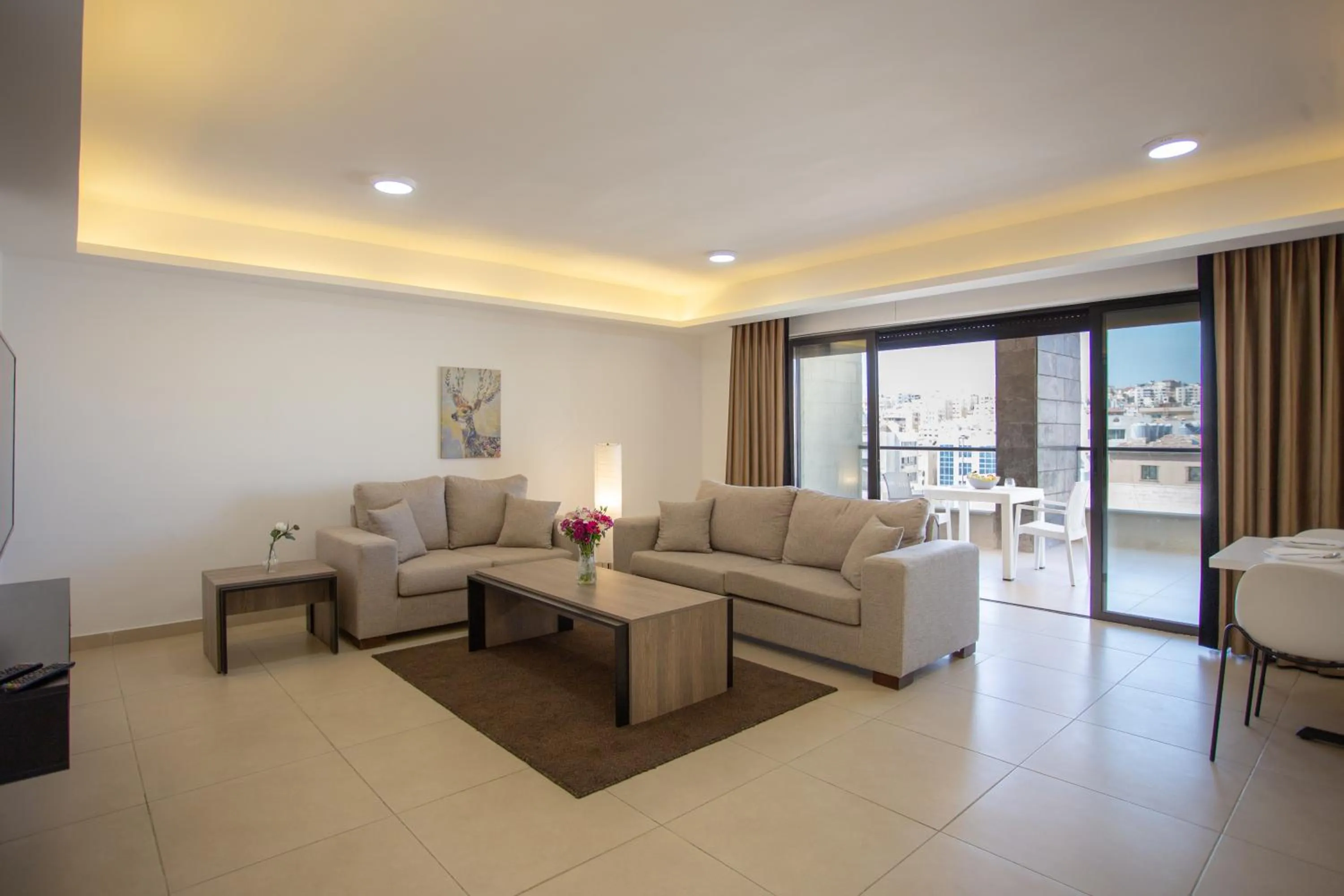 Living room in Triple A Hotel Suites