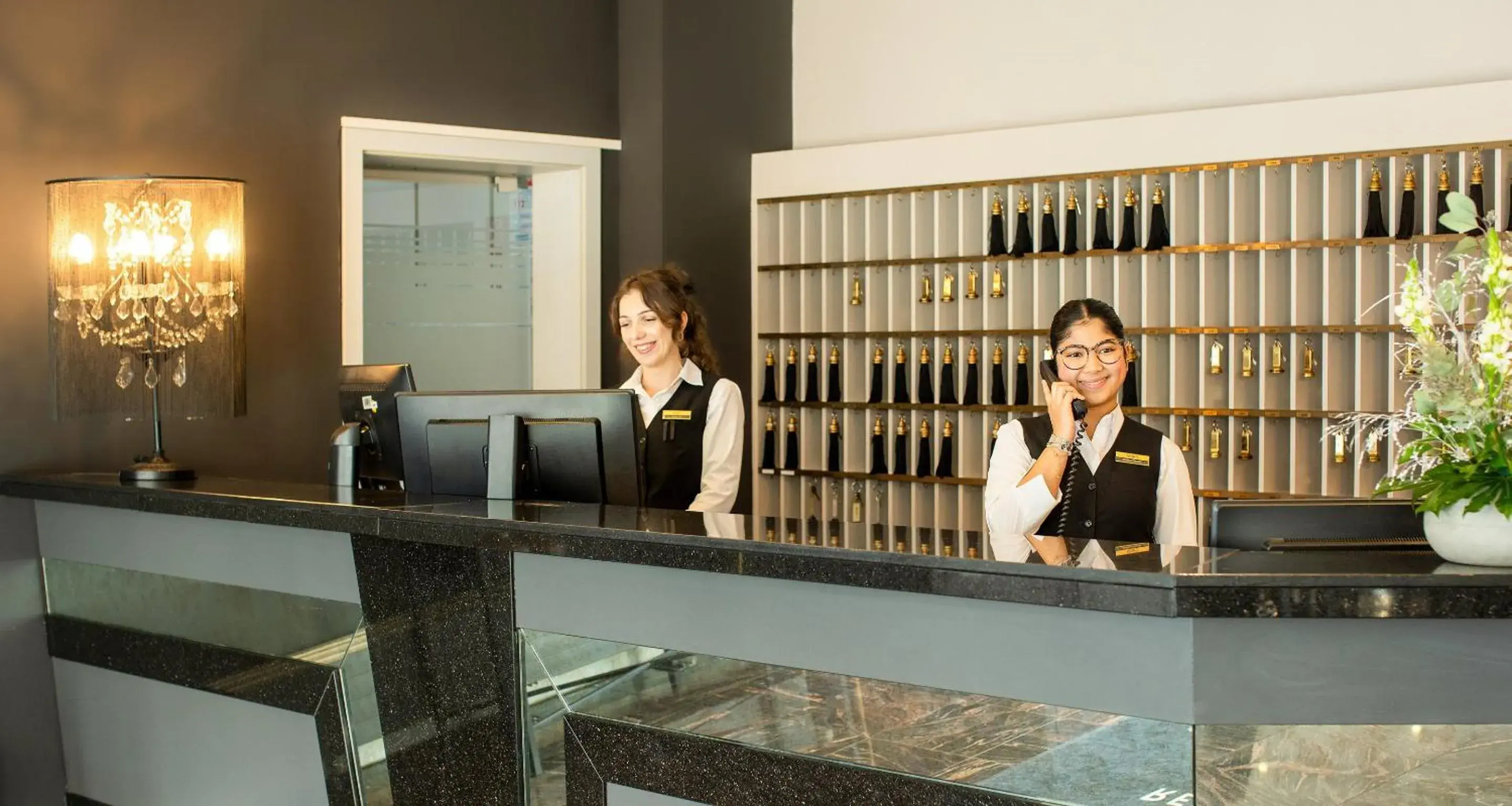 Lobby or reception in Victor's Residenz-Hotel Saarlouis Lobby or reception in Victor's Residenz-Hotel Saarlouis